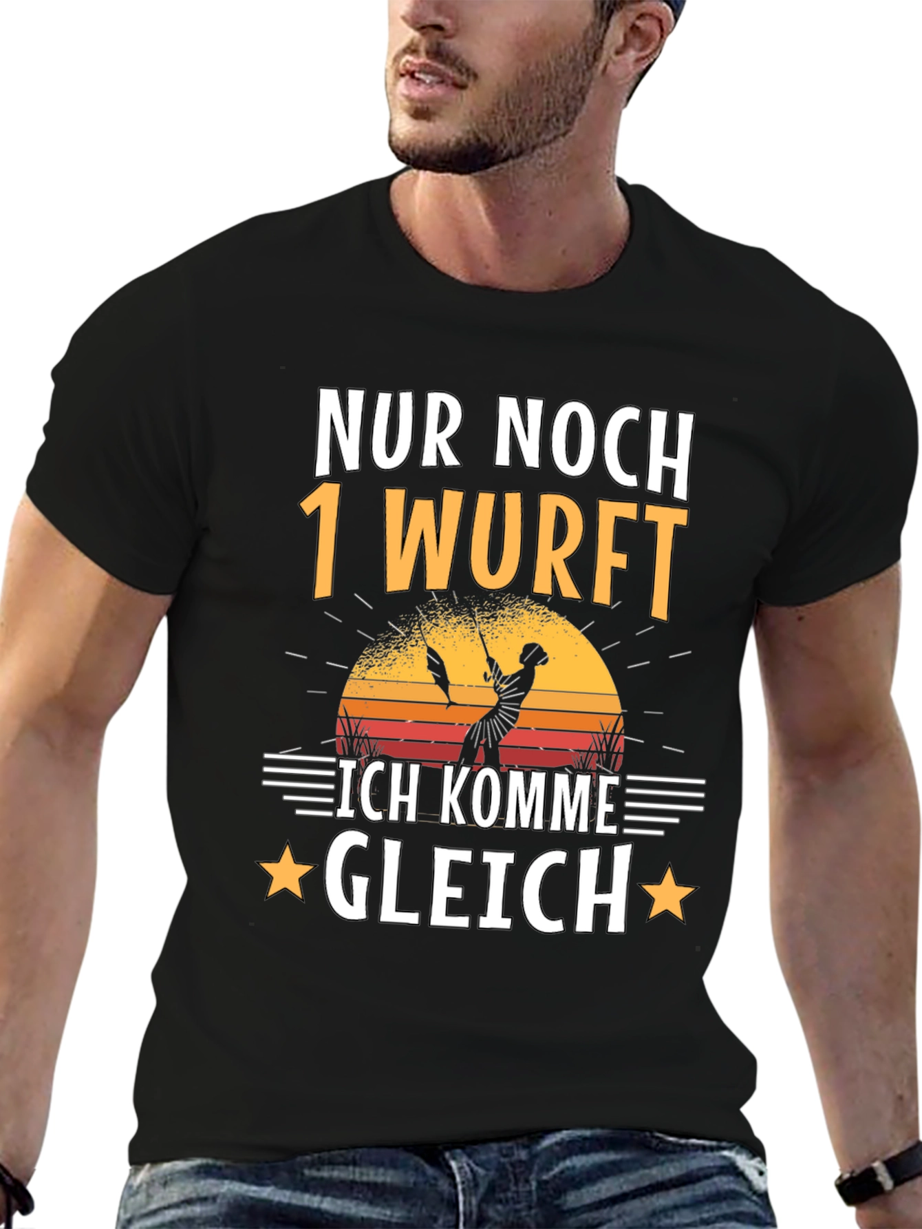 Nur Noch 1 Wurf T-Shirt Fishing