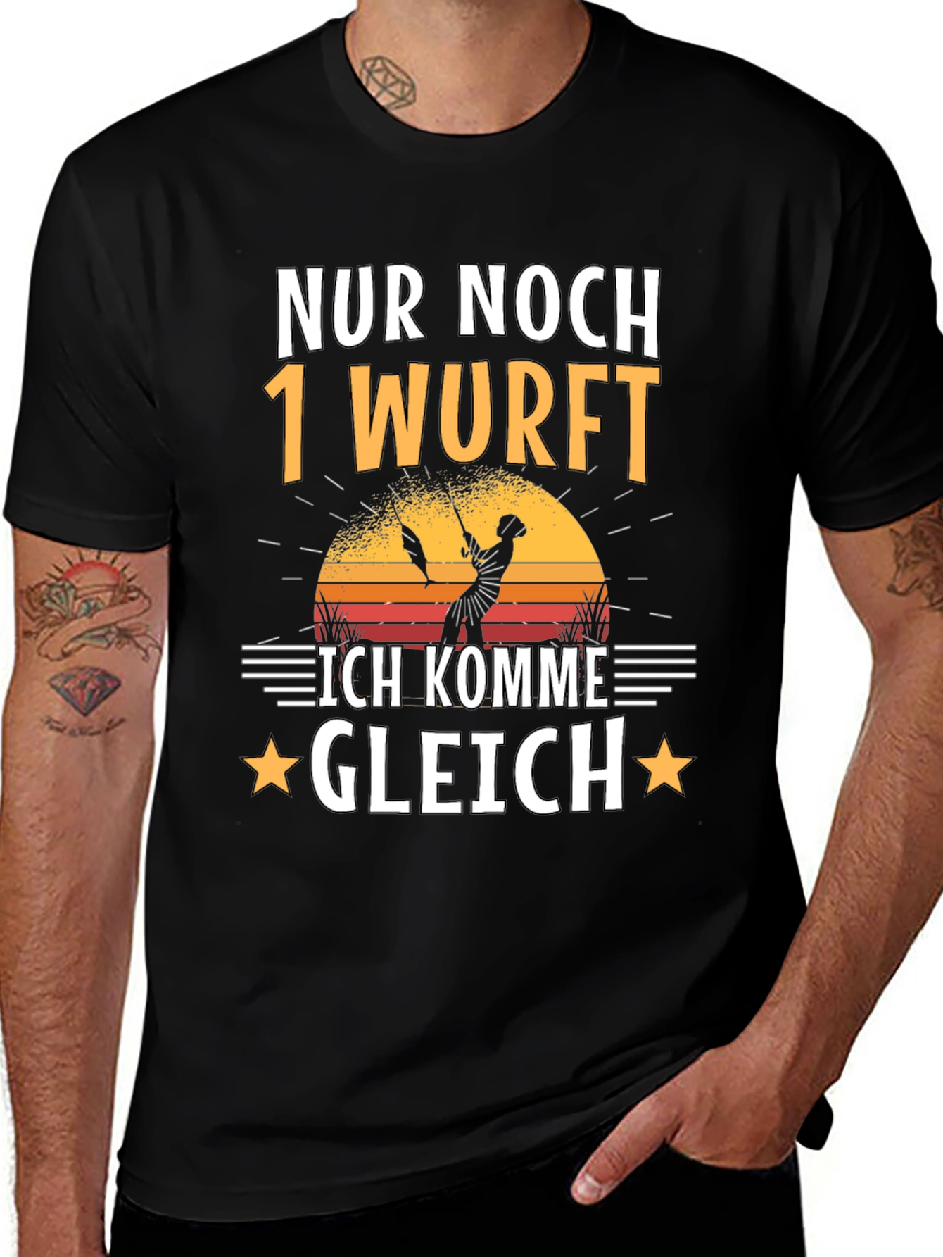 Nur Noch 1 Wurf T-Shirt Fishing