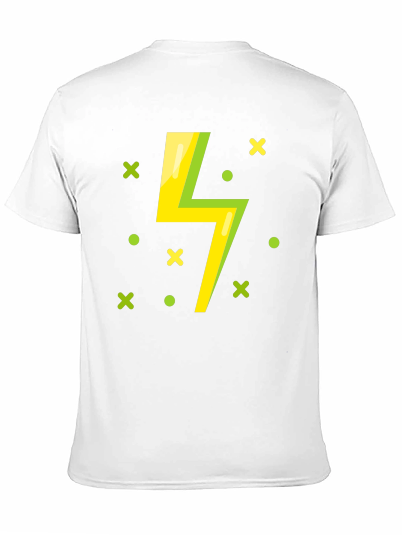 Lightning Bolt Graphic T-Shirt - Black Cotton Tee