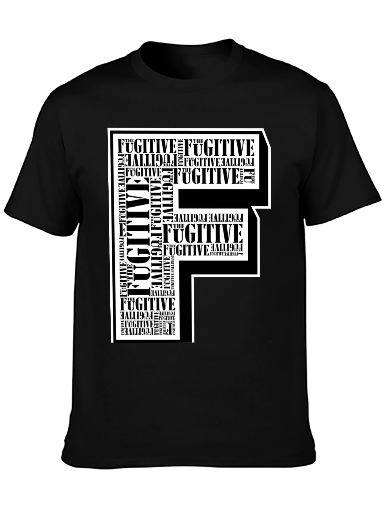 Fugitive F Graphic Print T-Shirt