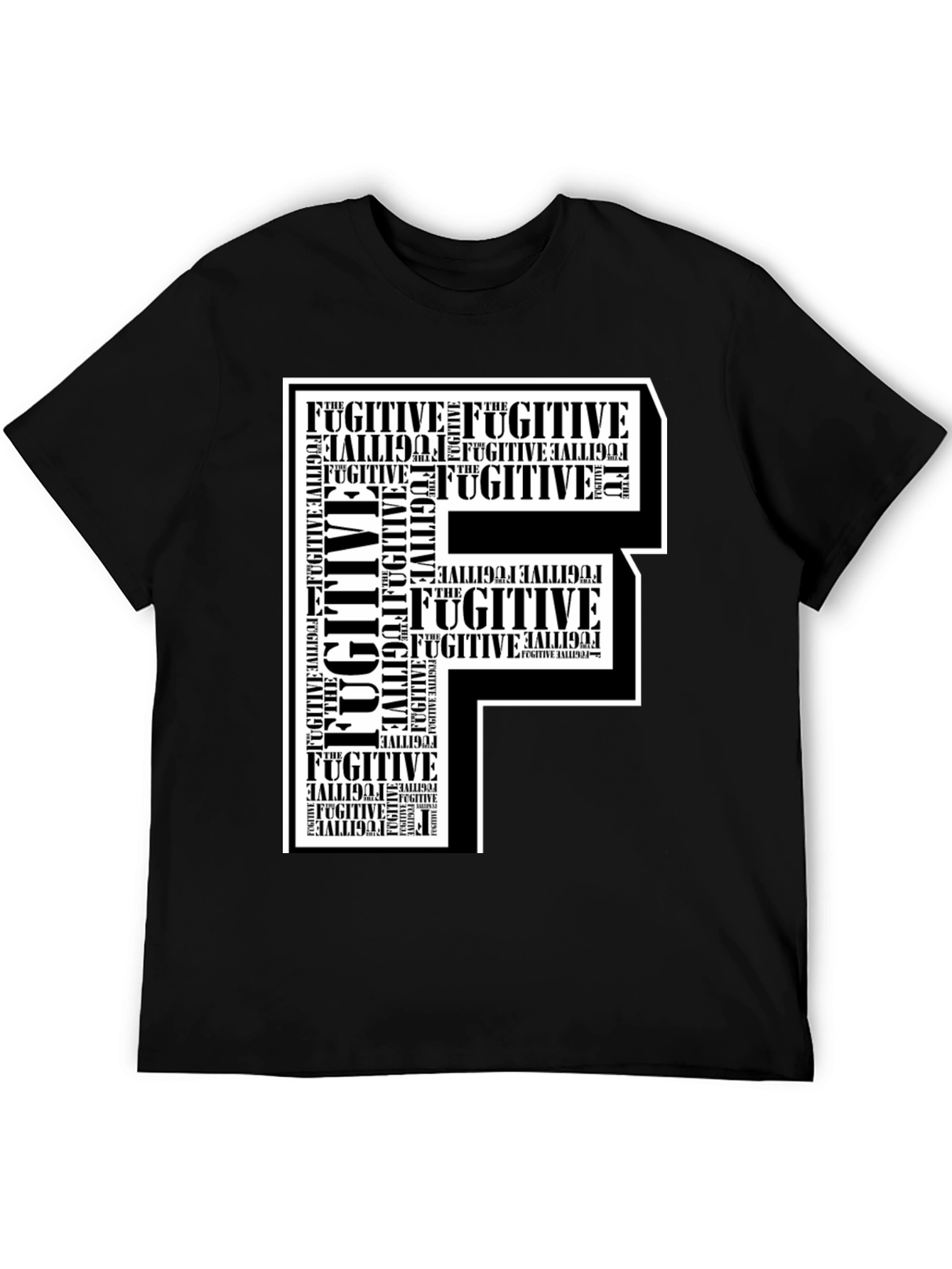 Fugitive F Graphic Print T-Shirt