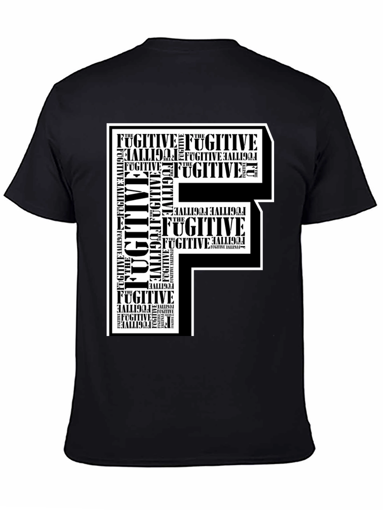 Fugitive F Graphic Print T-Shirt