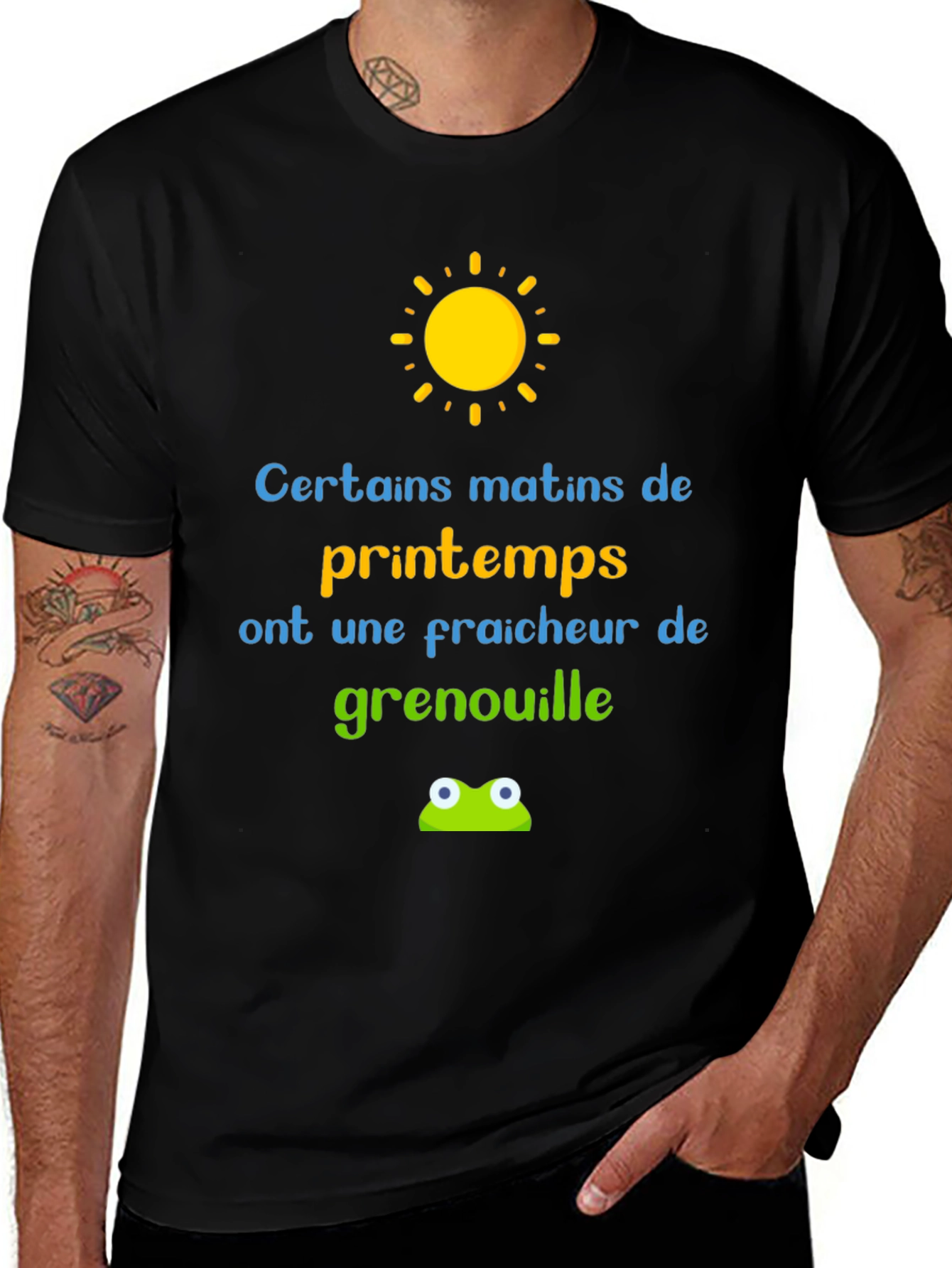 Funny French Spring Frog T-Shirt