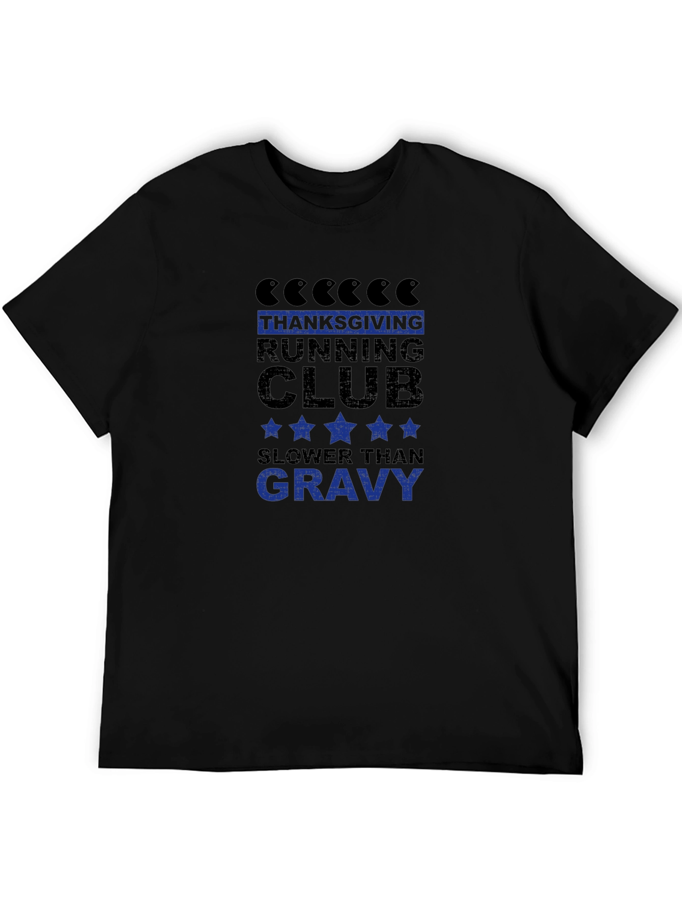 Thanksgiving Running Club Funny Graphic Tee