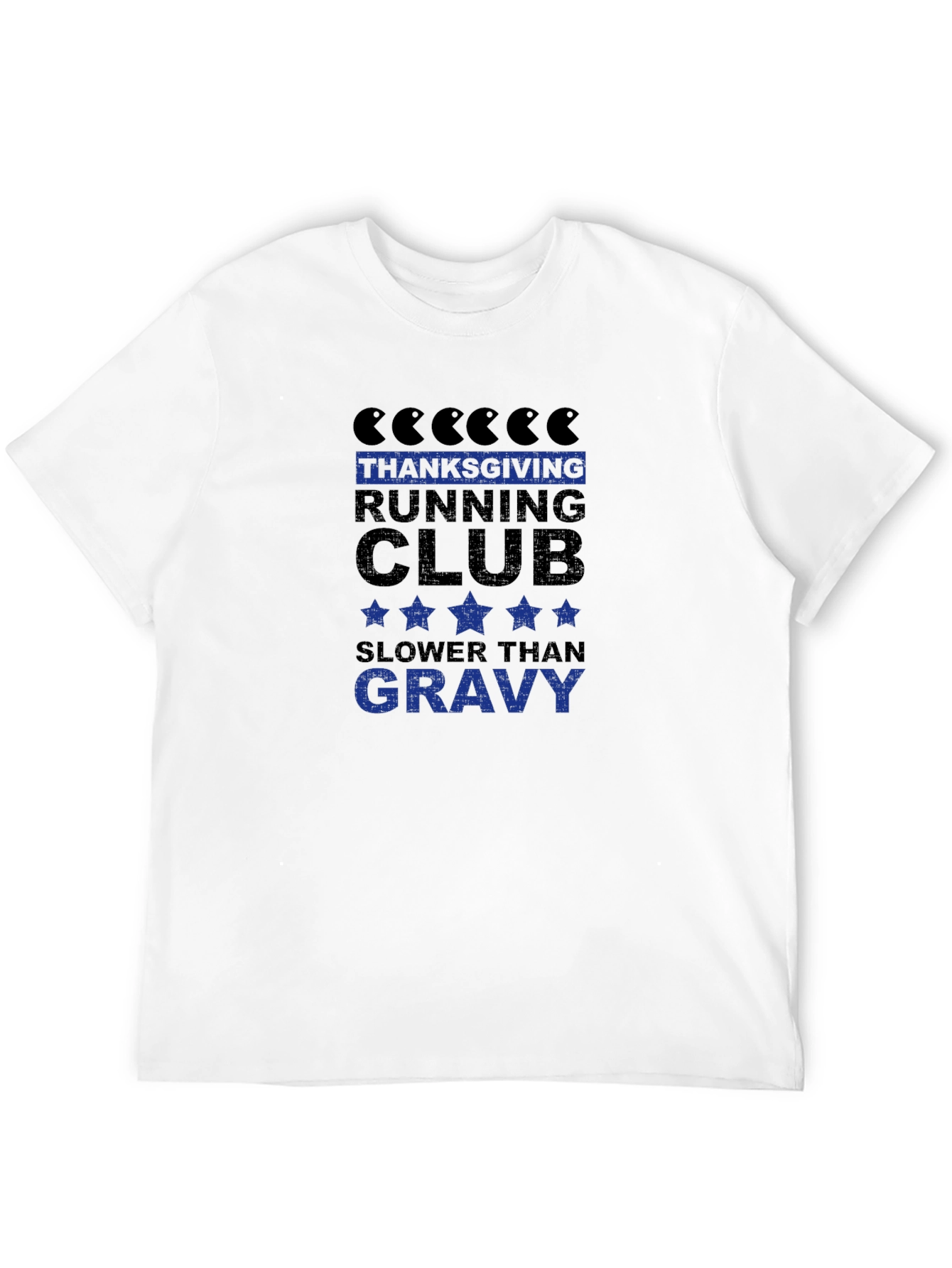 Thanksgiving Running Club Funny Graphic Tee