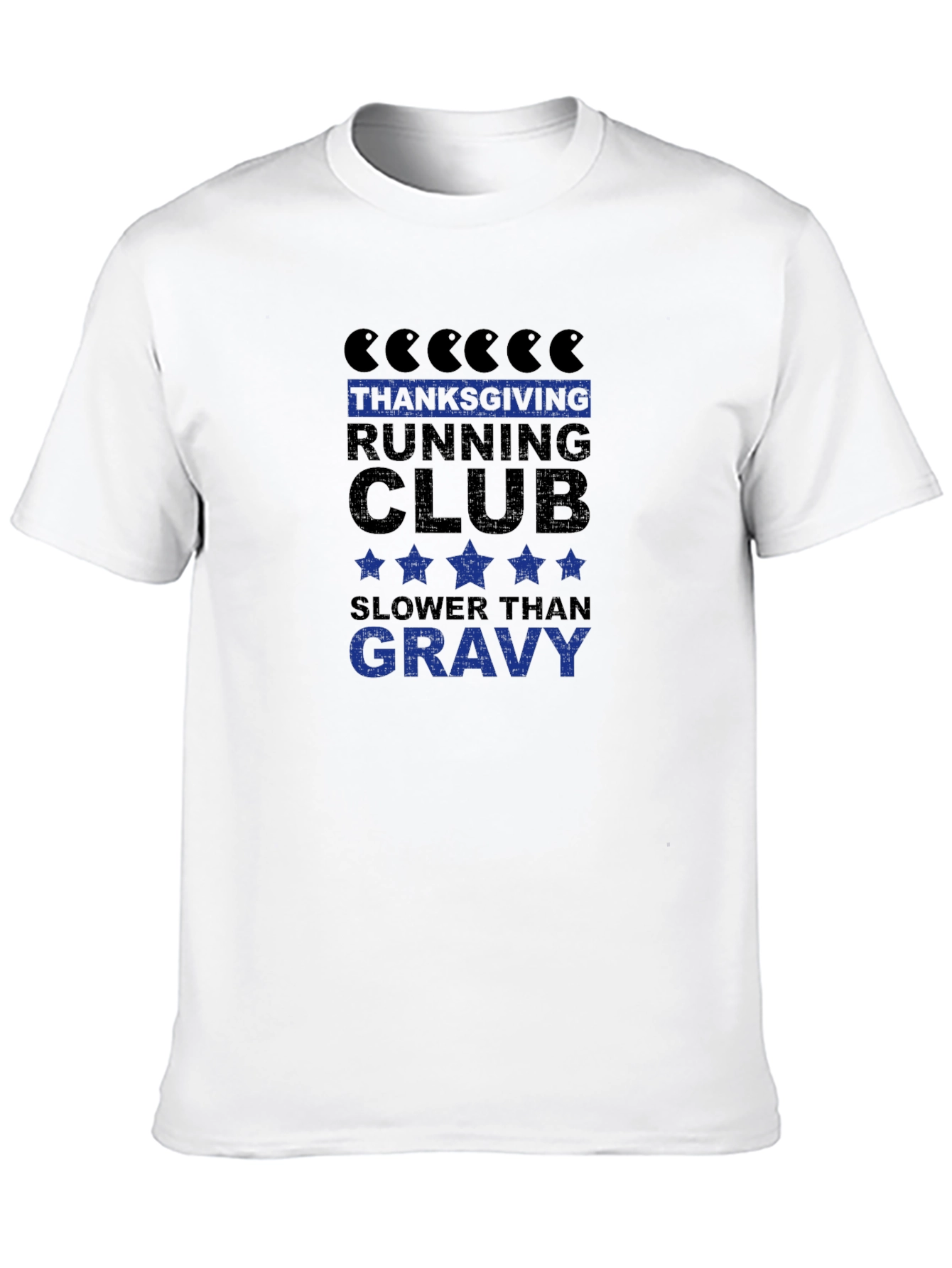 Thanksgiving Running Club Funny Graphic Tee