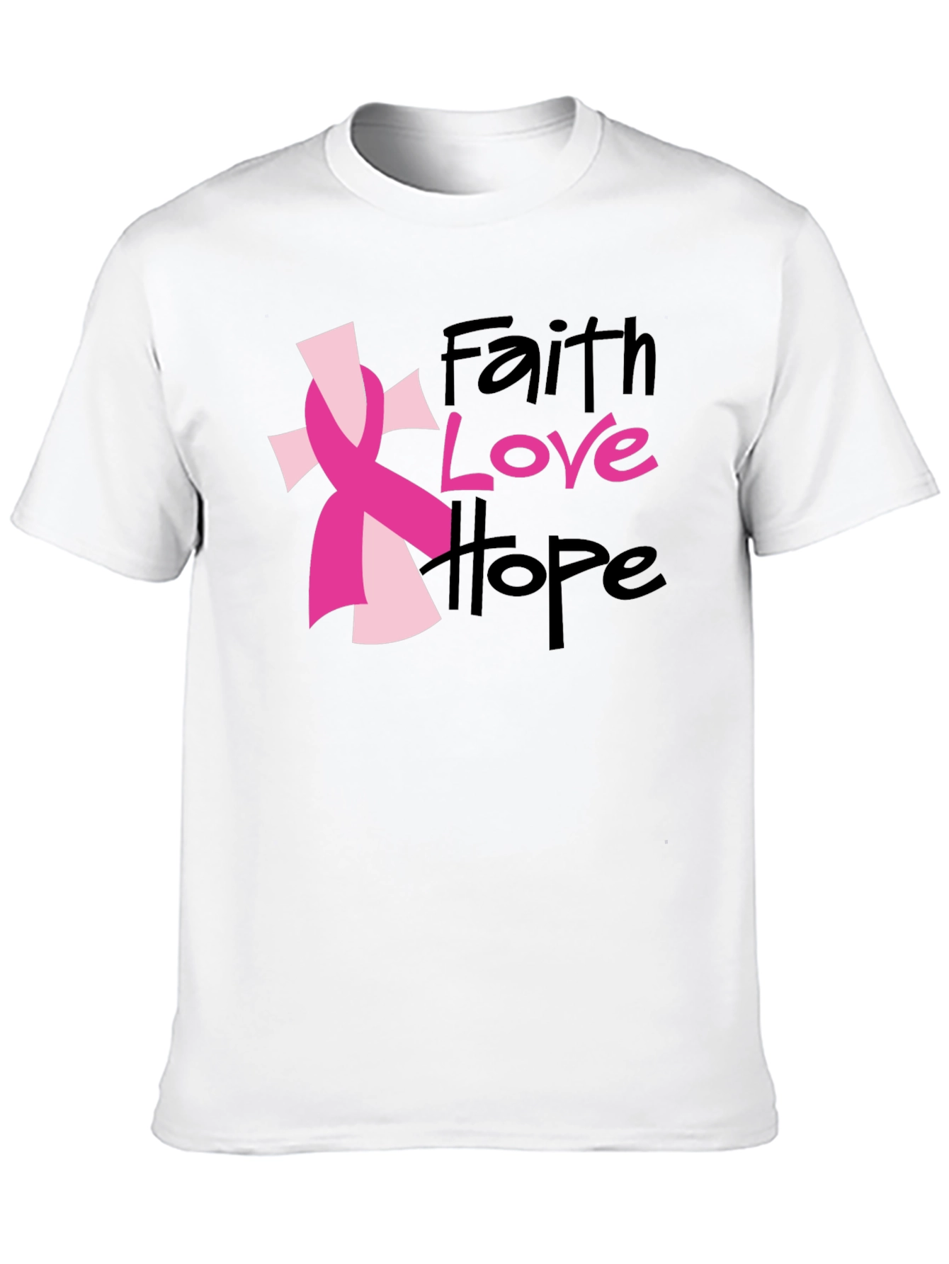 Faith Love Hope Ribbon T-Shirt