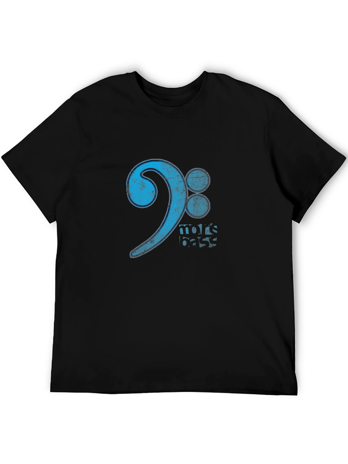 More Bass Clef Black Graphic Tee