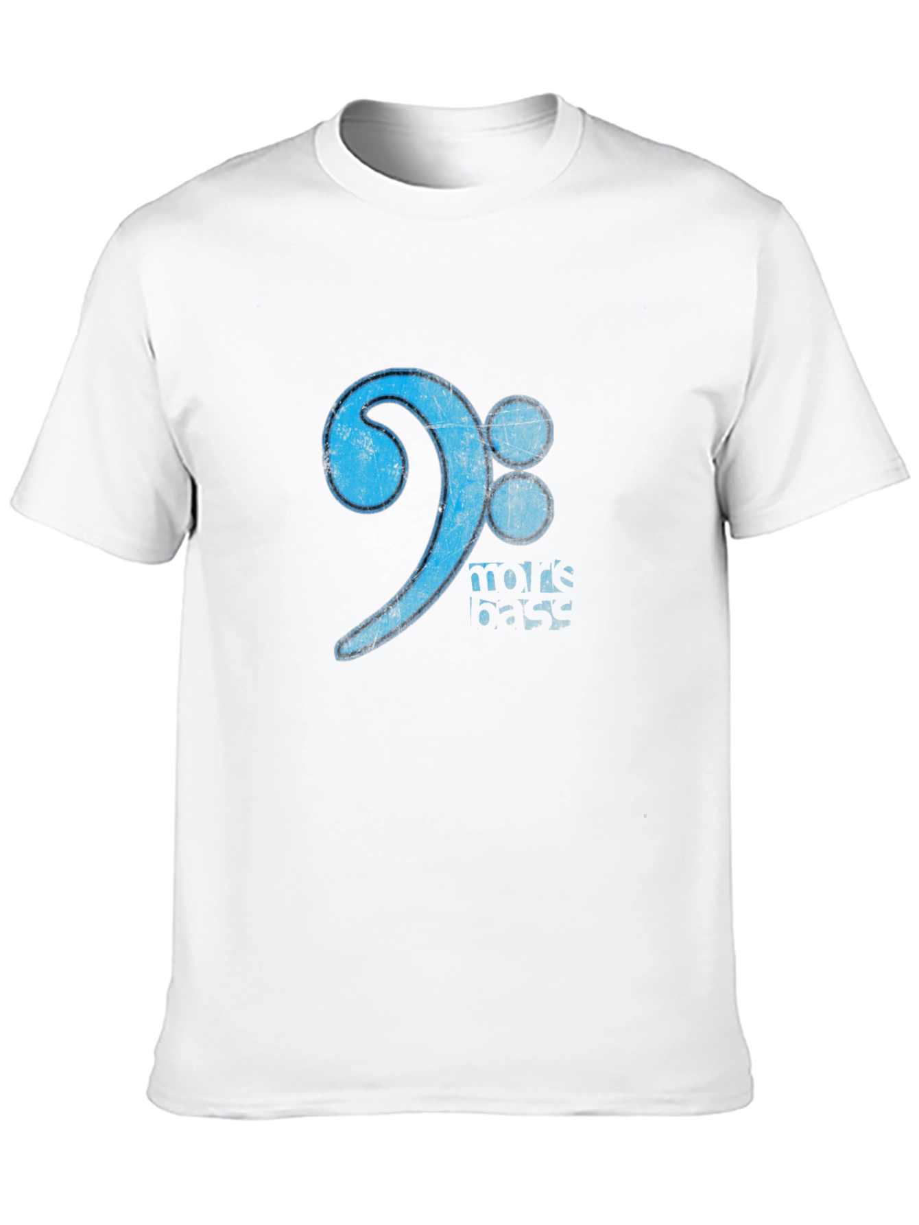 More Bass Clef Black Graphic Tee