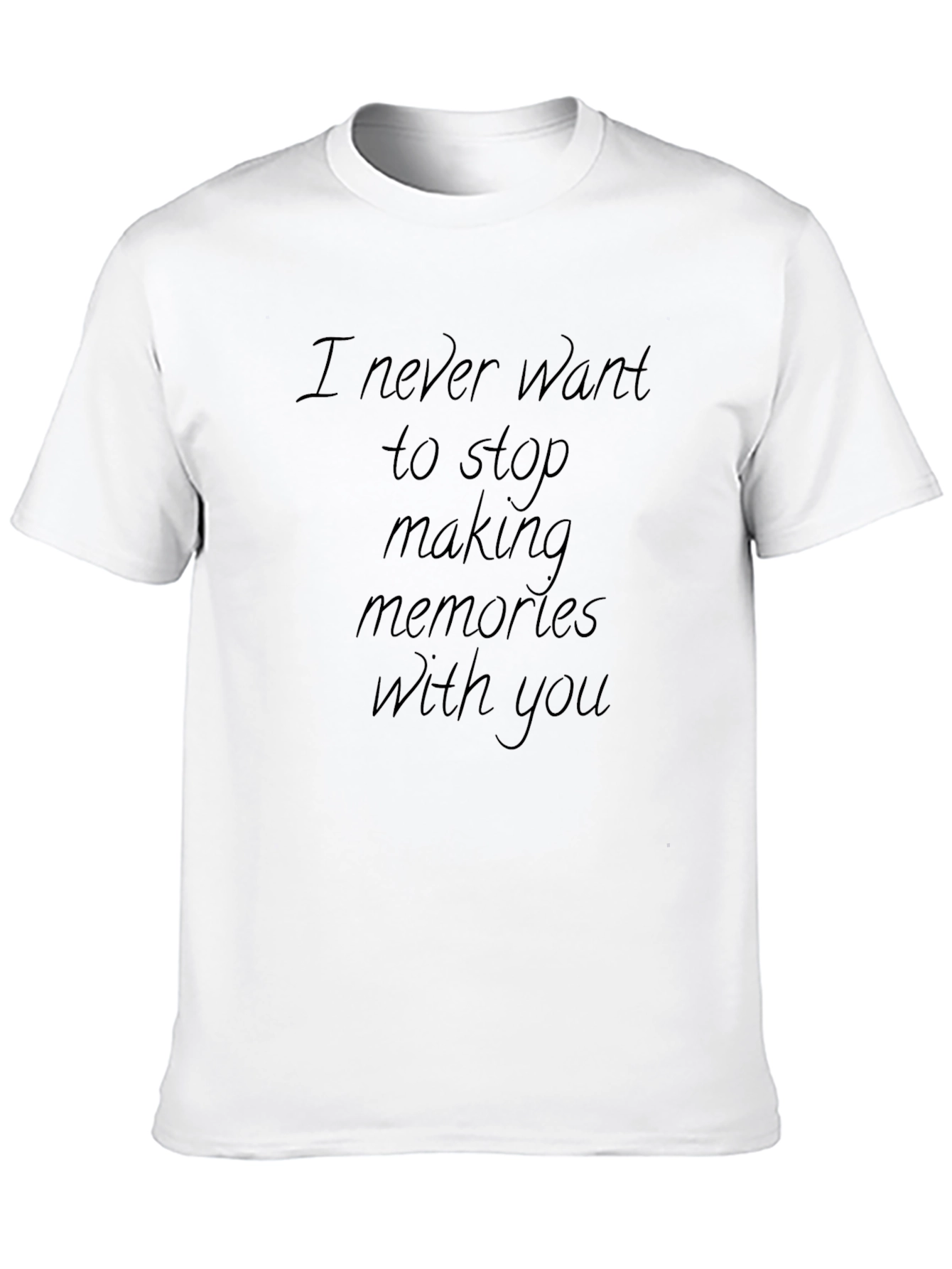 Memories with You Black Crew Neck T-Shirt