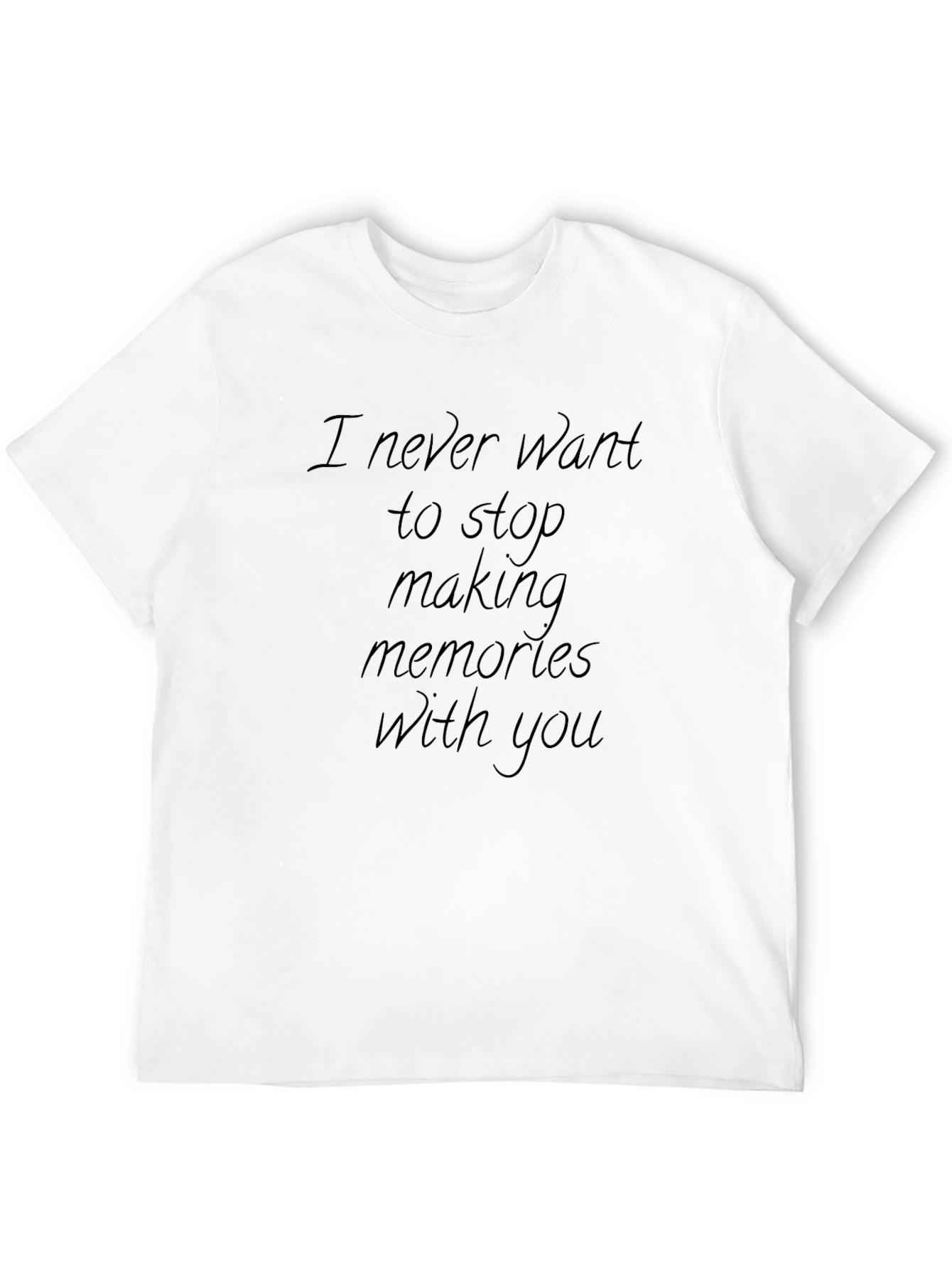 Memories with You Black Crew Neck T-Shirt