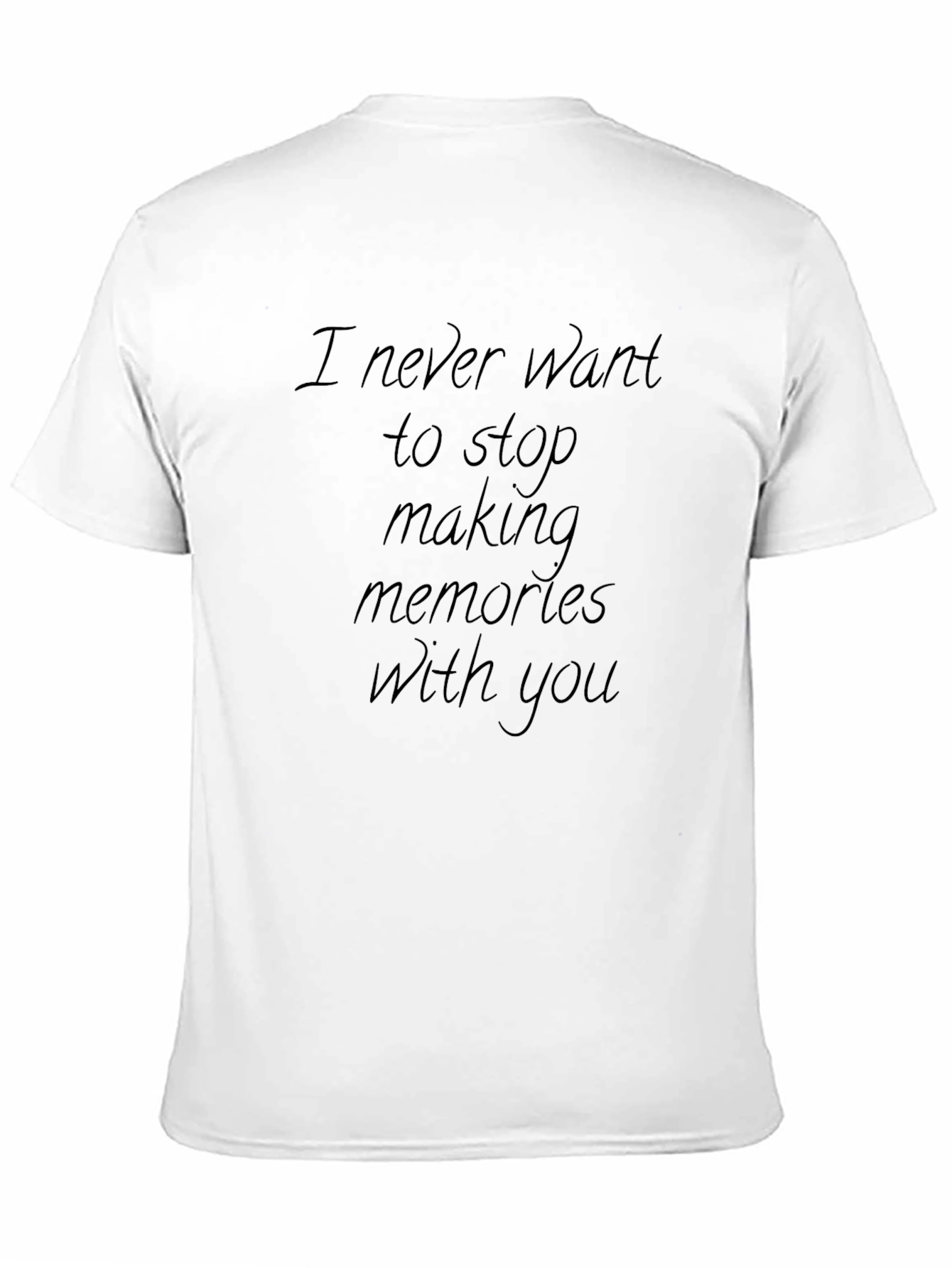 Memories with You Black Crew Neck T-Shirt