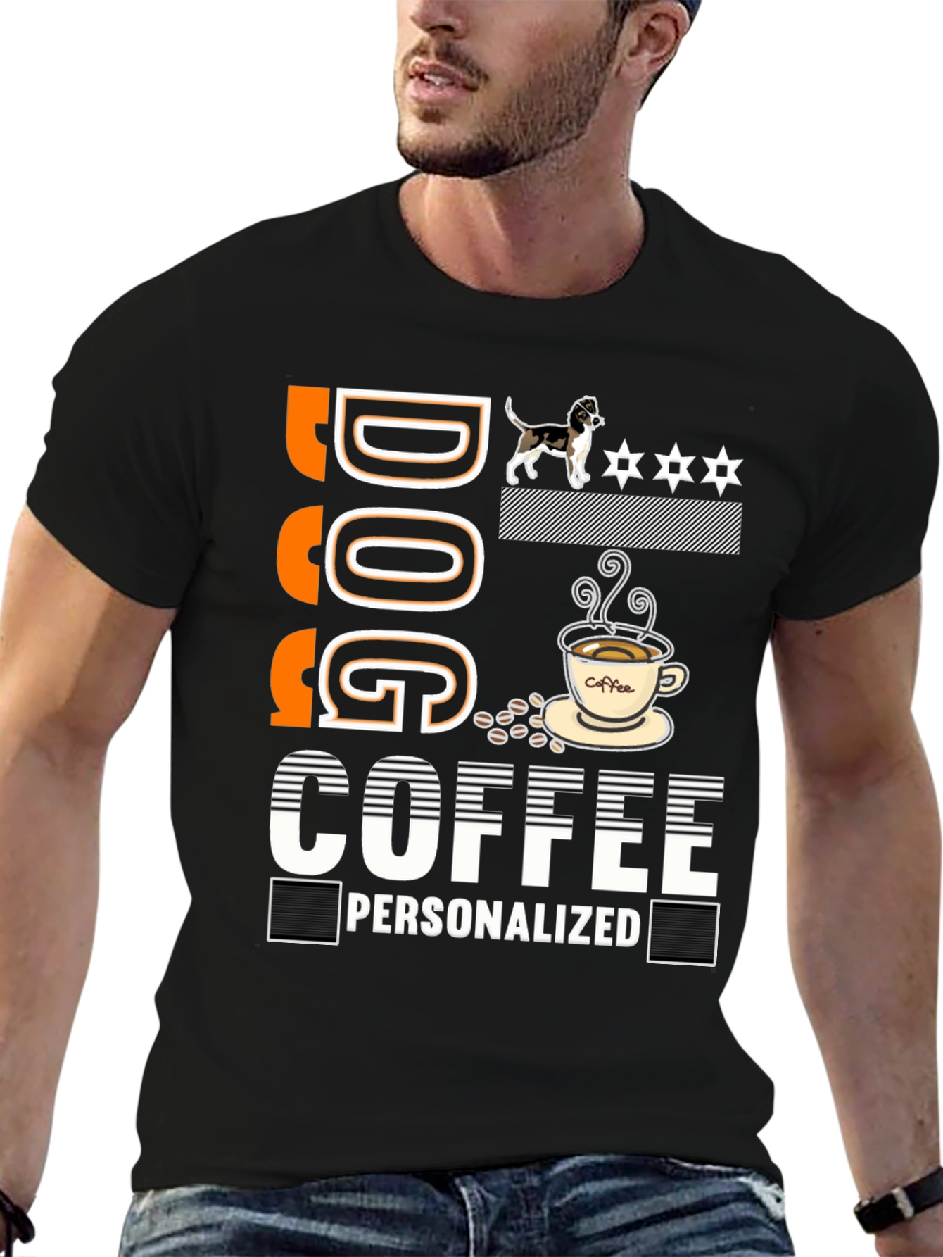 Dog Coffee Personalized Graphic Tee