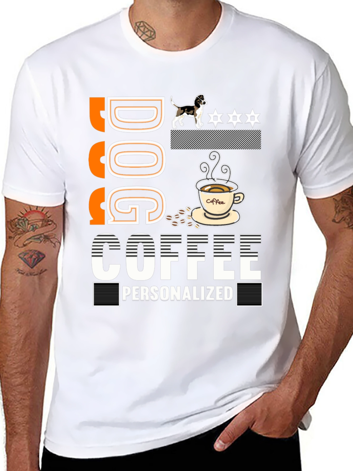 Dog Coffee Personalized Graphic Tee