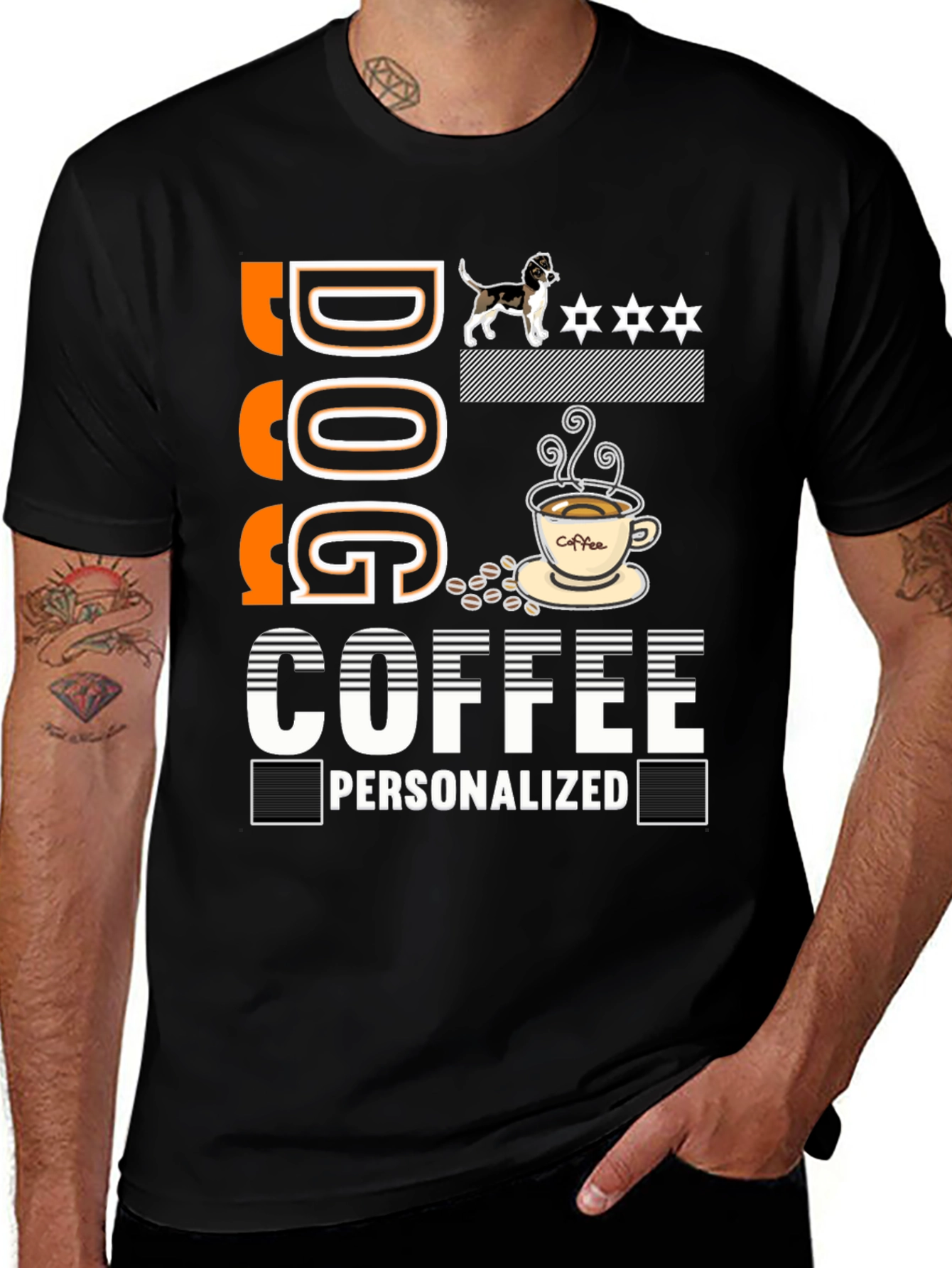 Dog Coffee Personalized Graphic Tee