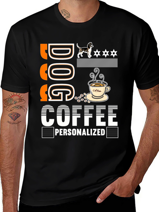 Dog Coffee Personalized Graphic Tee
