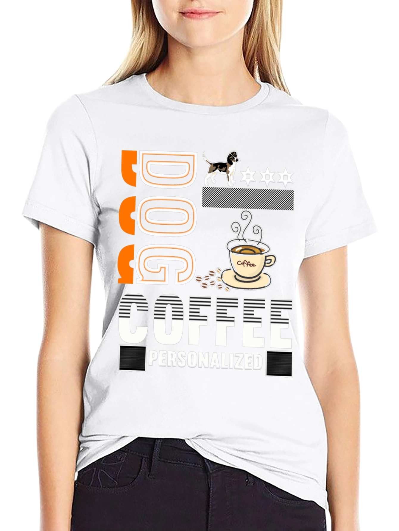 Dog Coffee Personalized Graphic Tee