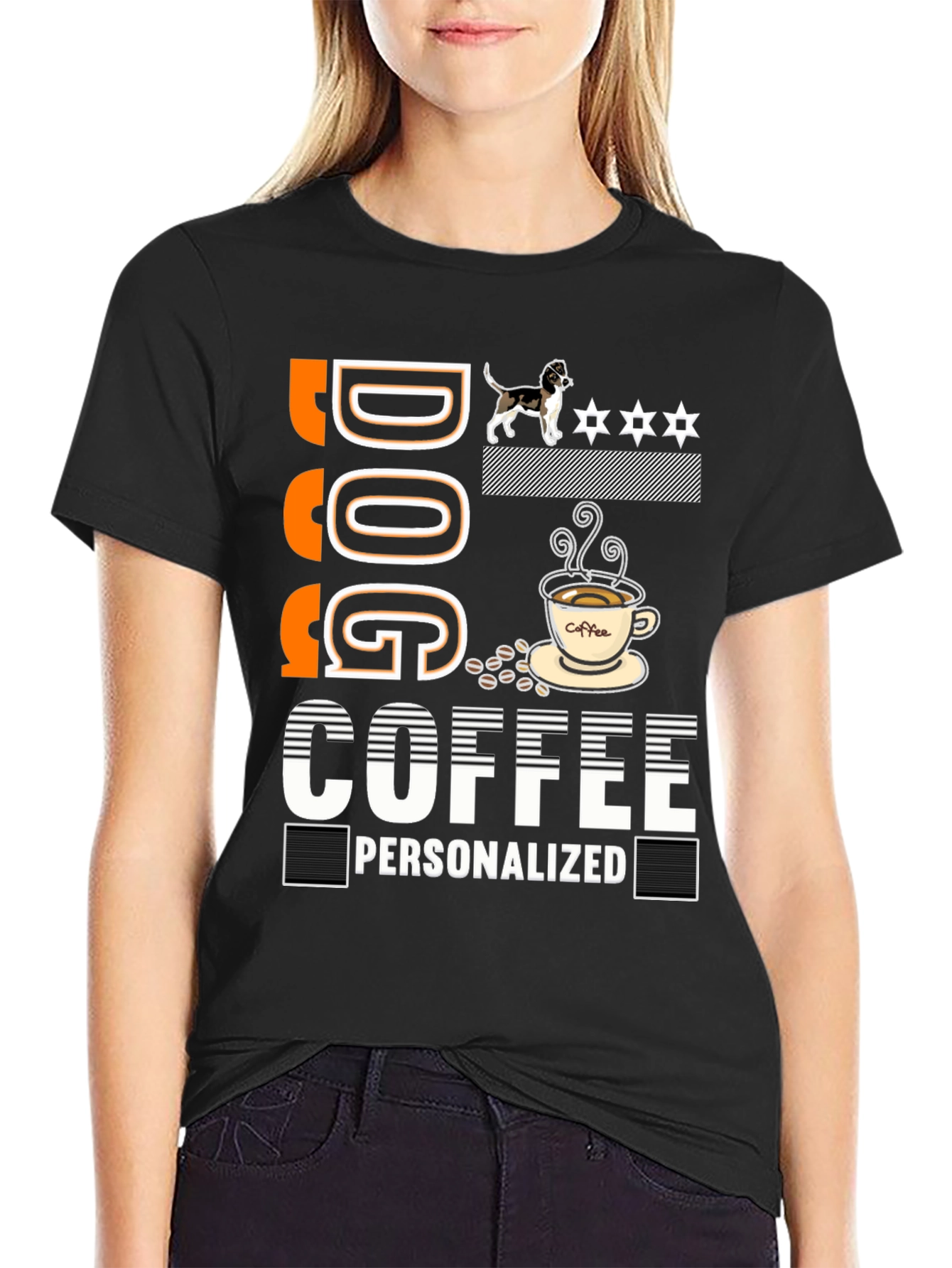 Dog Coffee Personalized Graphic Tee