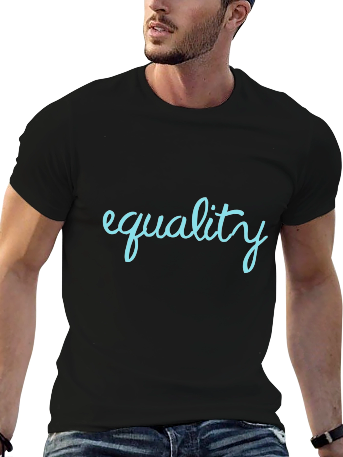 Equality Graphic Tee - Soft Black T-Shirt