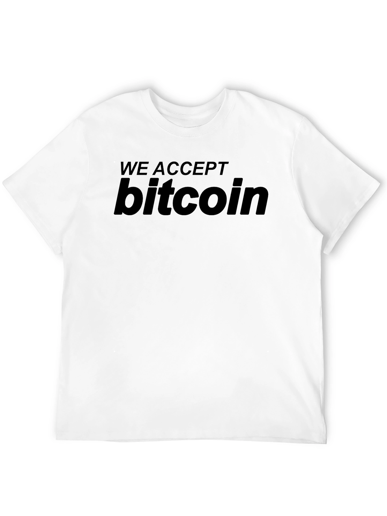 We Accept Bitcoin T-Shirt - Crypto Currency Tee