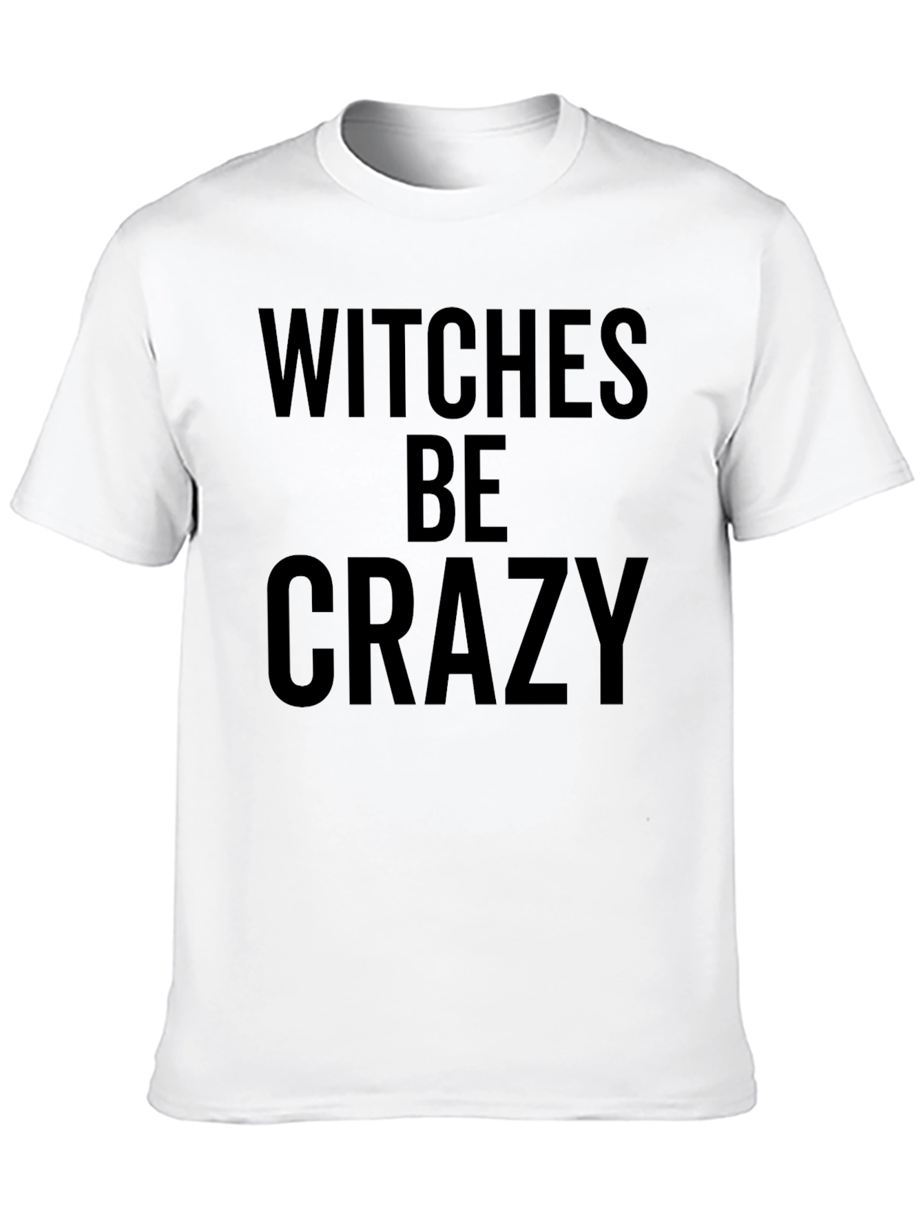 Witches Be Crazy Black Graphic T-Shirt