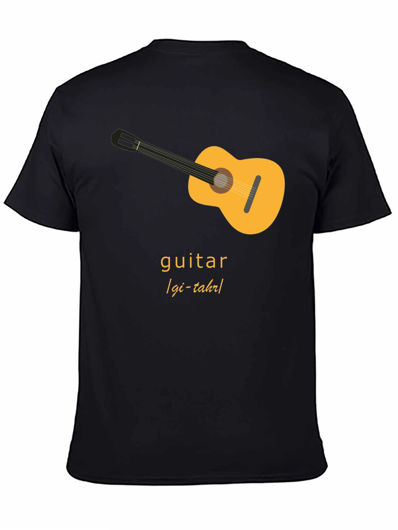 Guitar Graphic T-Shirt - Black