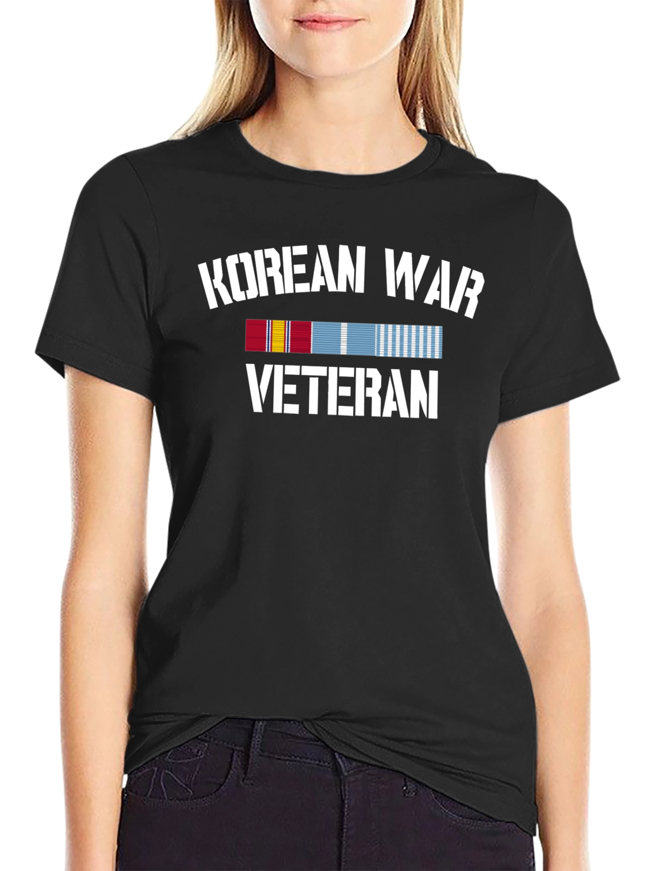 Korean War Veteran T-Shirt - Mens Black Tee