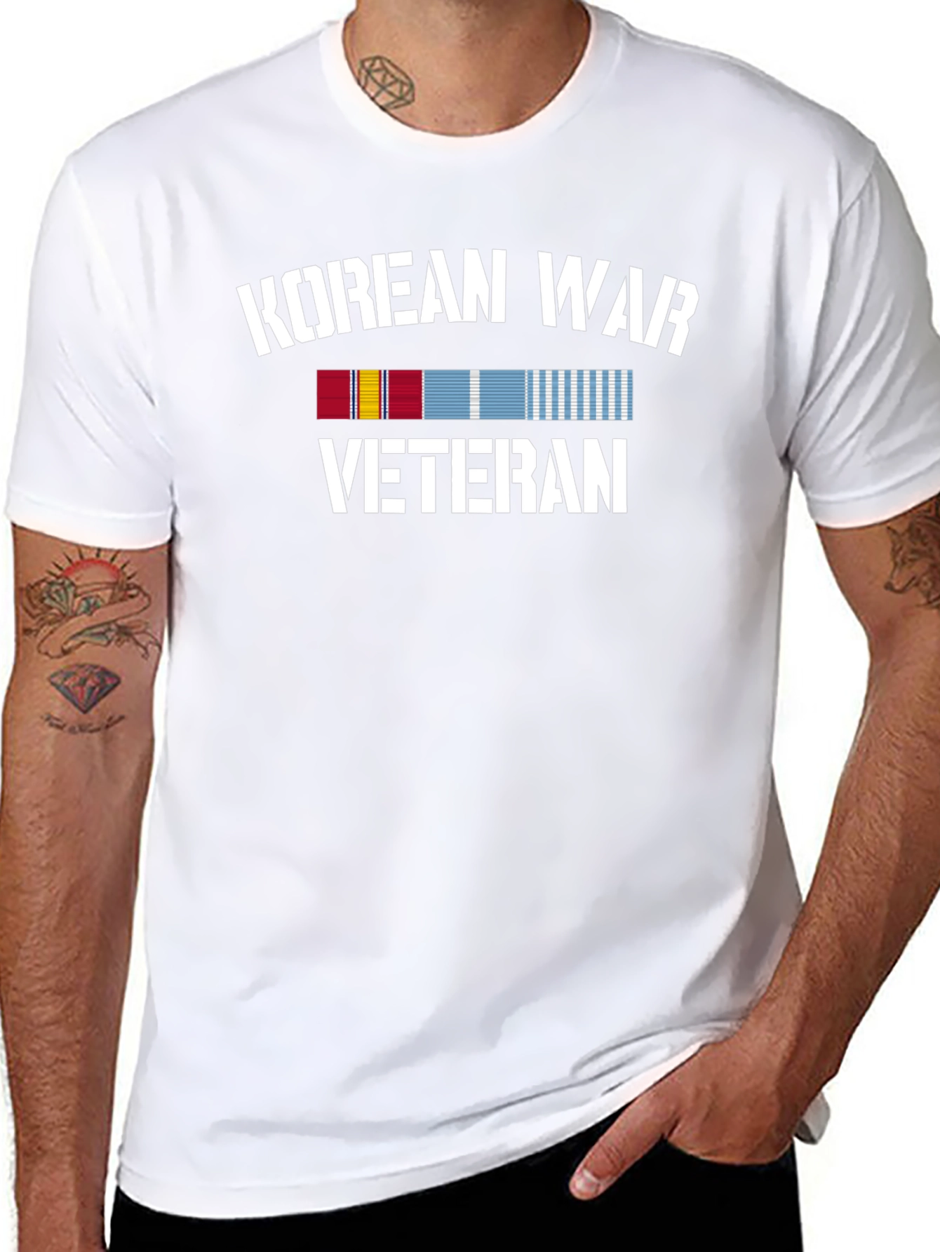 Korean War Veteran T-Shirt - Mens Black Tee