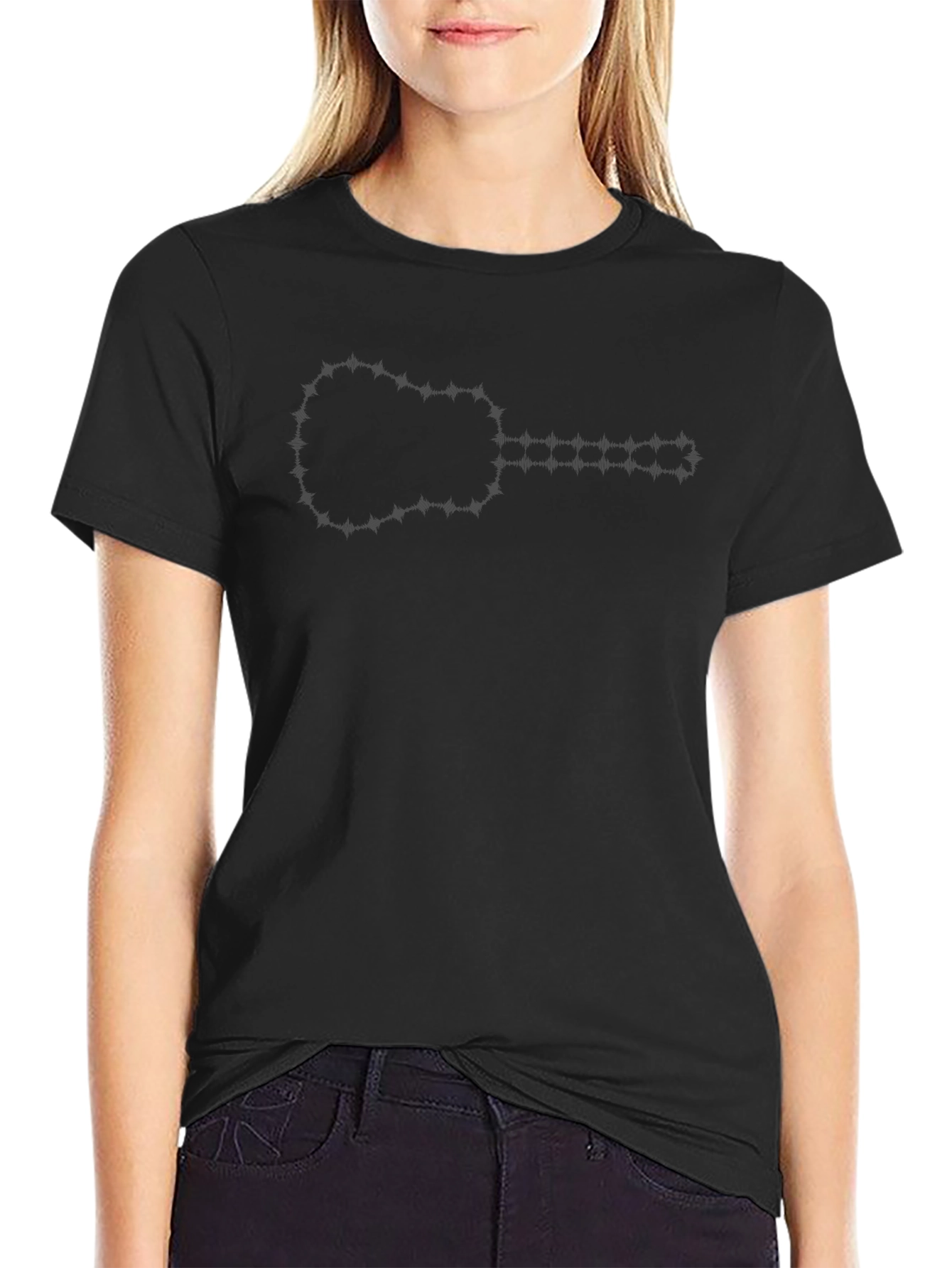 Barbed Wire Guitar Graphic T-Shirt