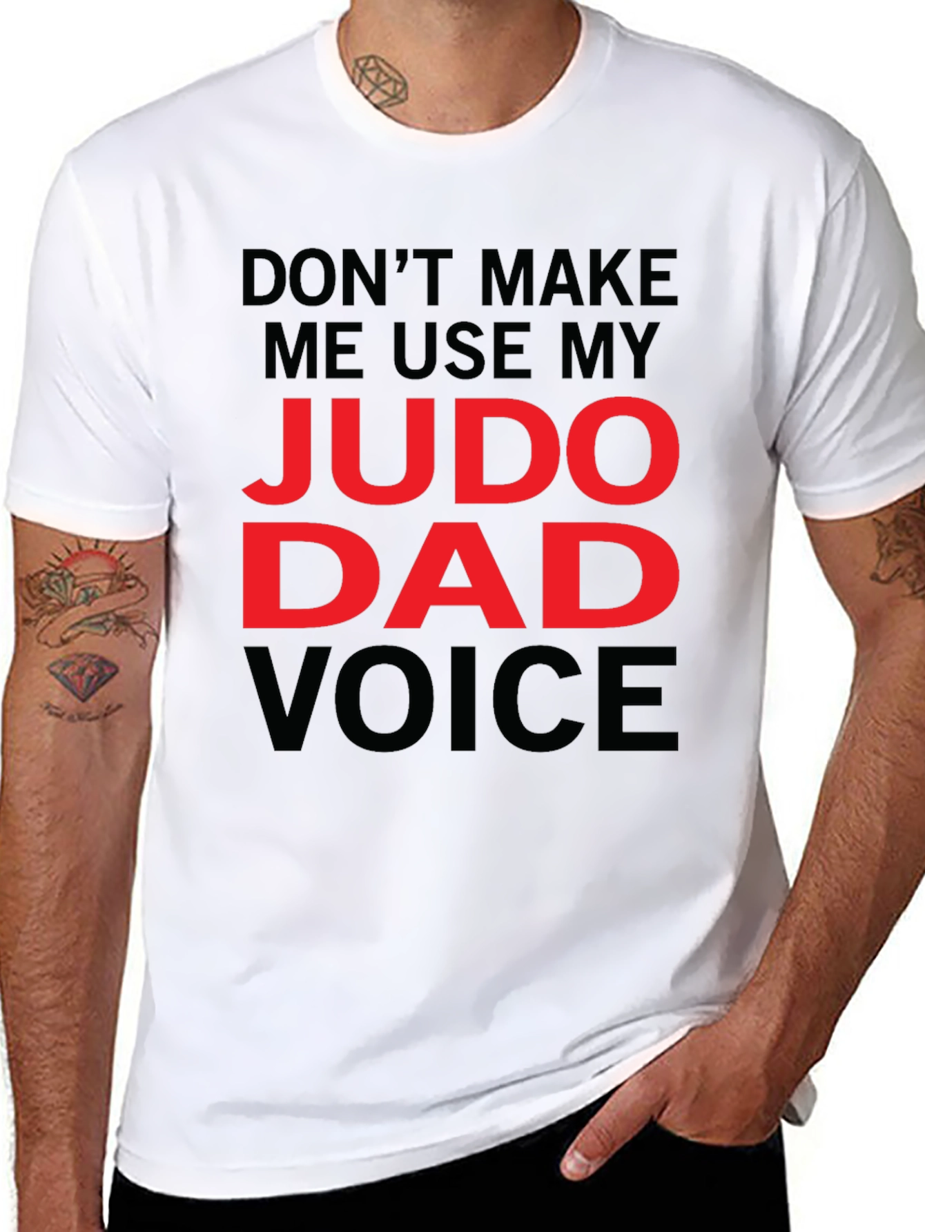 Judo Dad Voice T-Shirt - Funny Fathers Day Gift