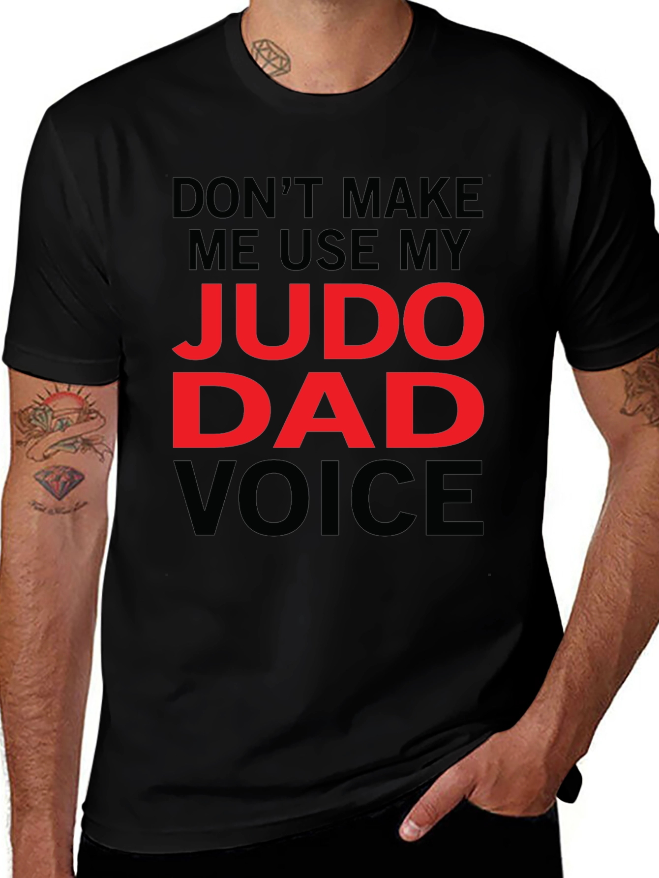 Judo Dad Voice T-Shirt - Funny Fathers Day Gift