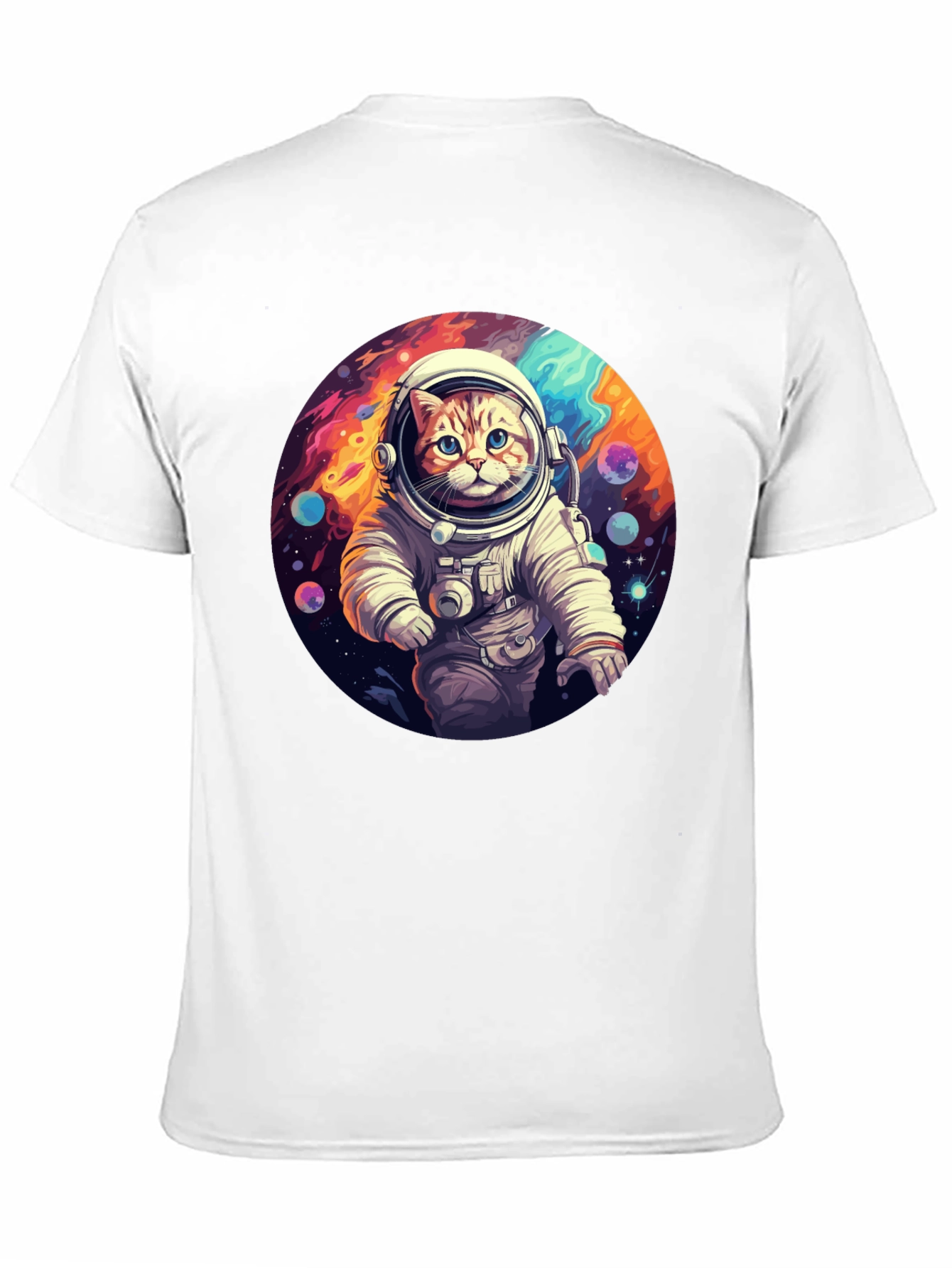Cosmic Cat Astronaut T-Shirt - Galaxy Adventure!