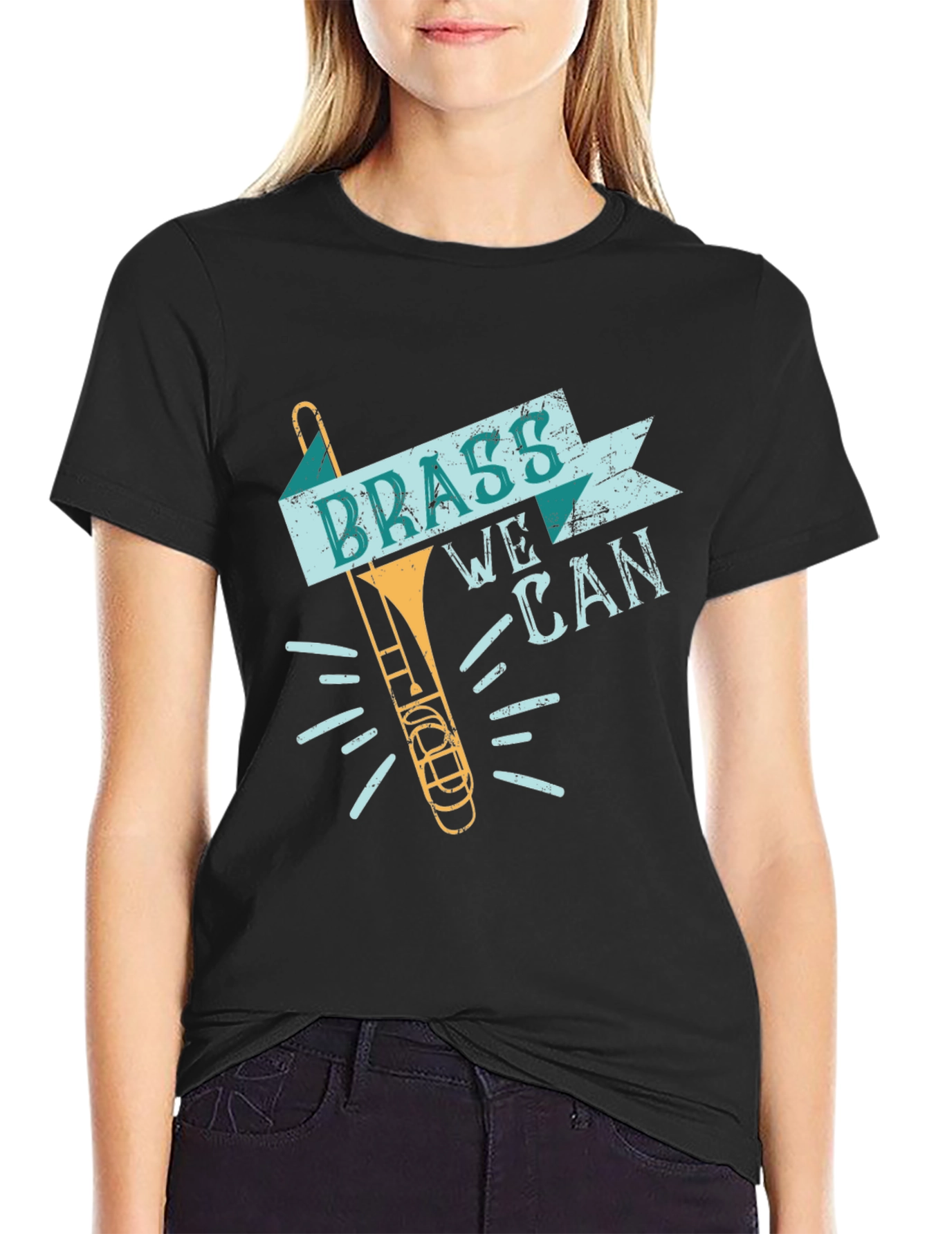 Brass We Can Trombone Graphic Tee