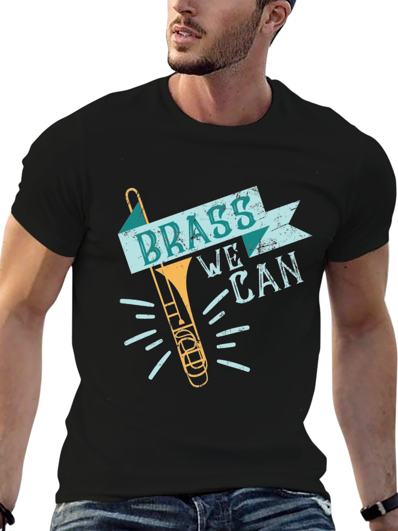 Brass We Can Trombone Graphic Tee
