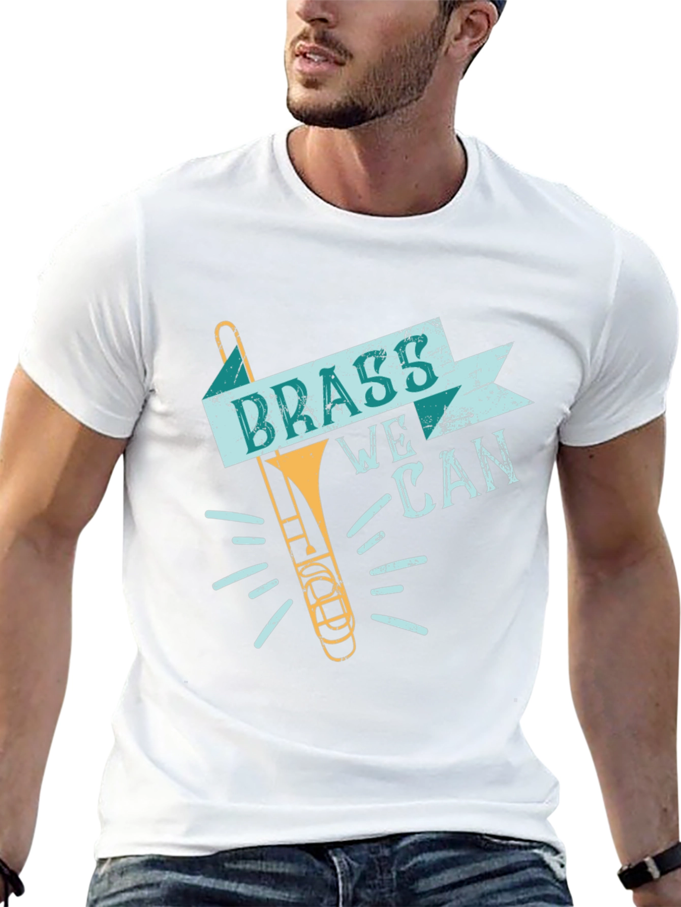 Brass We Can Trombone Graphic Tee