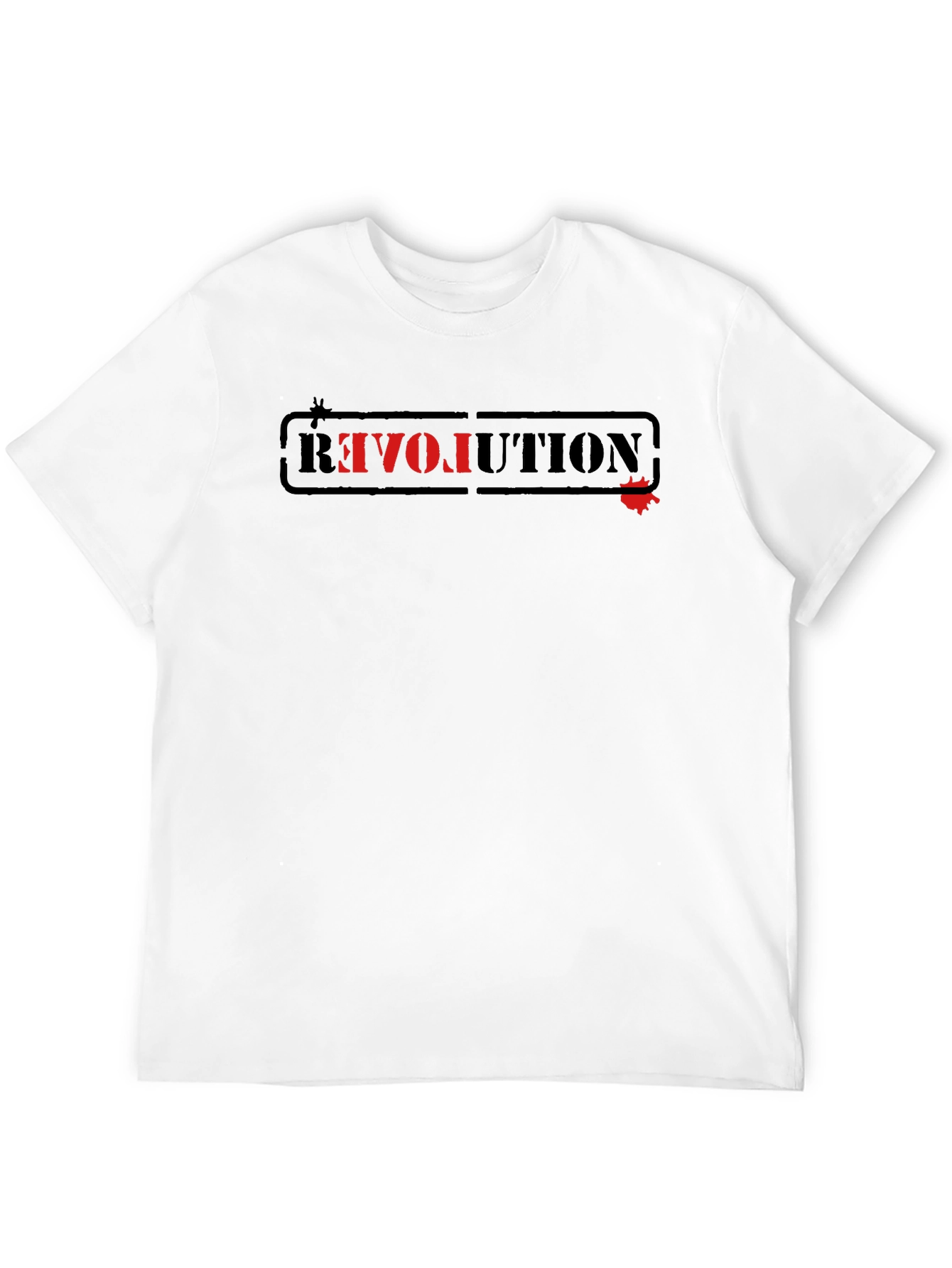 Revolution Graphic Tee - Black Cotton T-Shirt