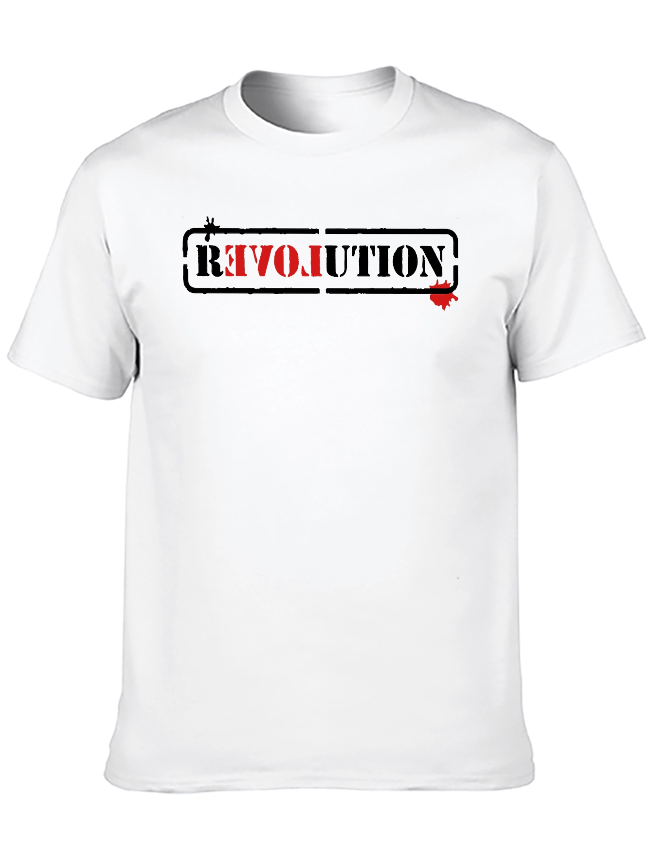 Revolution Graphic Tee - Black Cotton T-Shirt