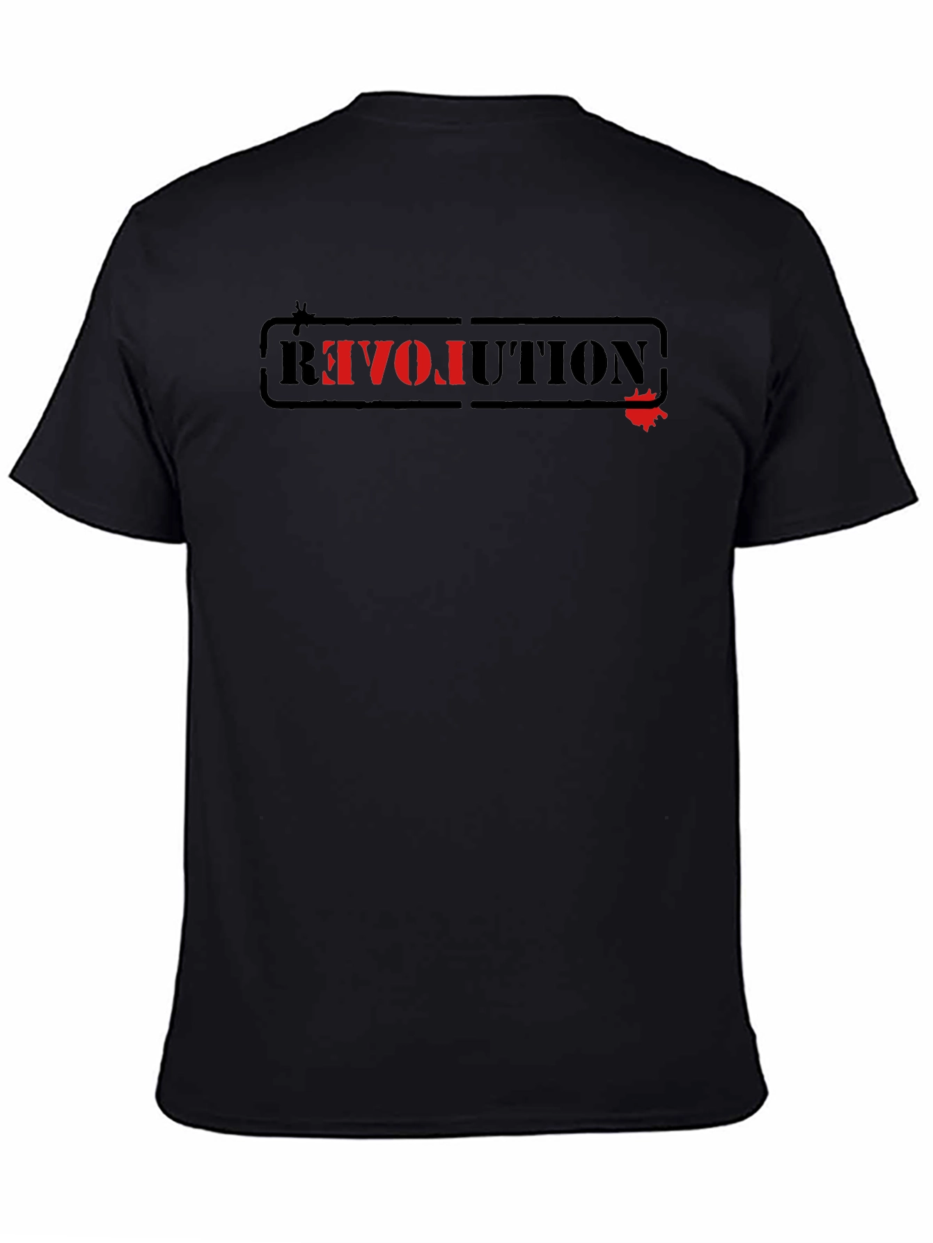 Revolution Graphic Tee - Black Cotton T-Shirt