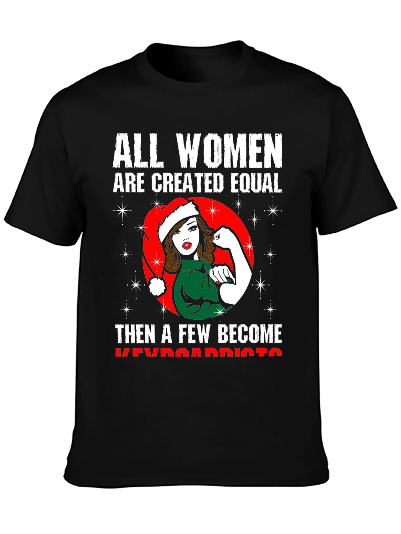 All Women Are Created Equal Keyboardist Christmas T-Shirt