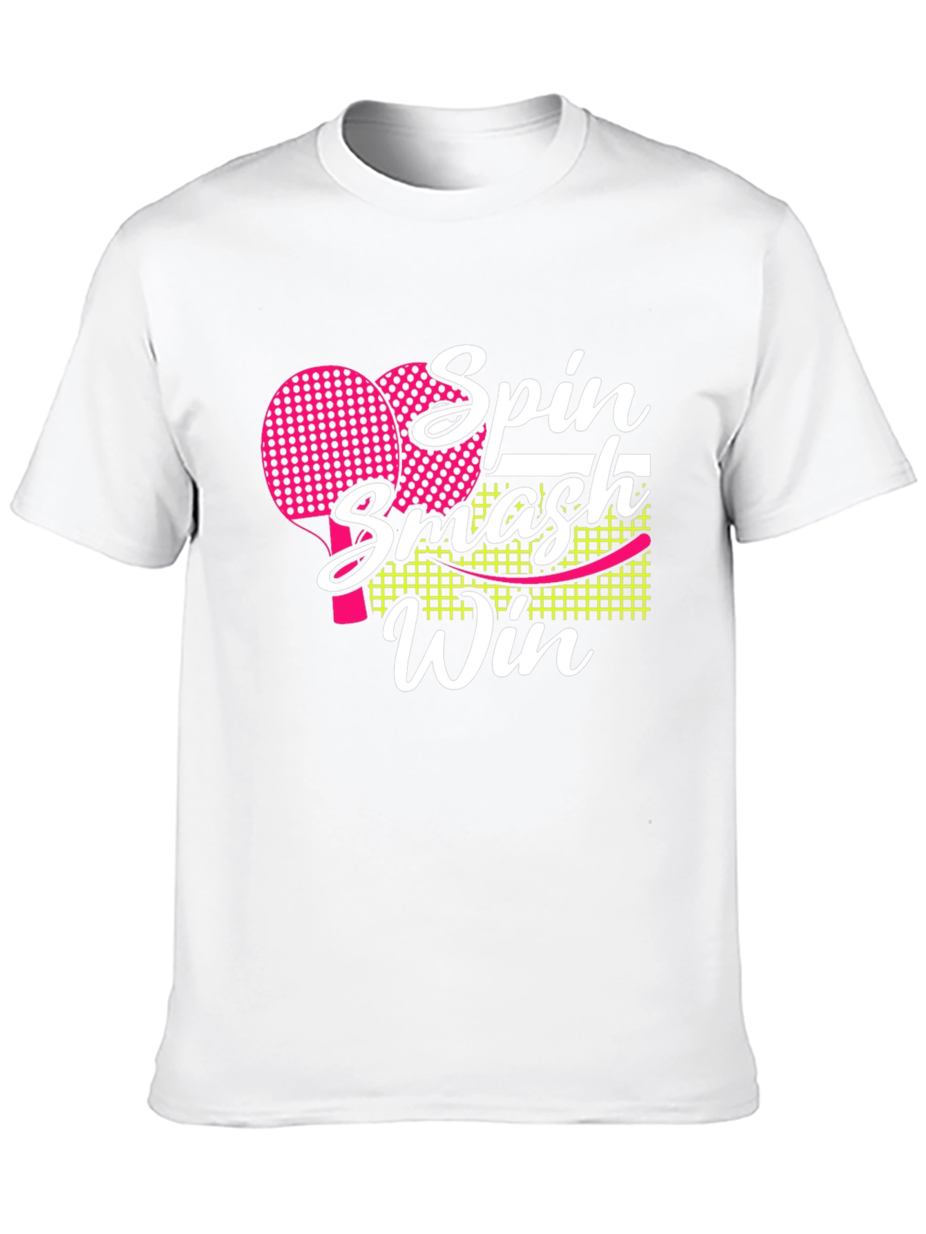 Spin Smash Win T-Shirt - Table Tennis Design