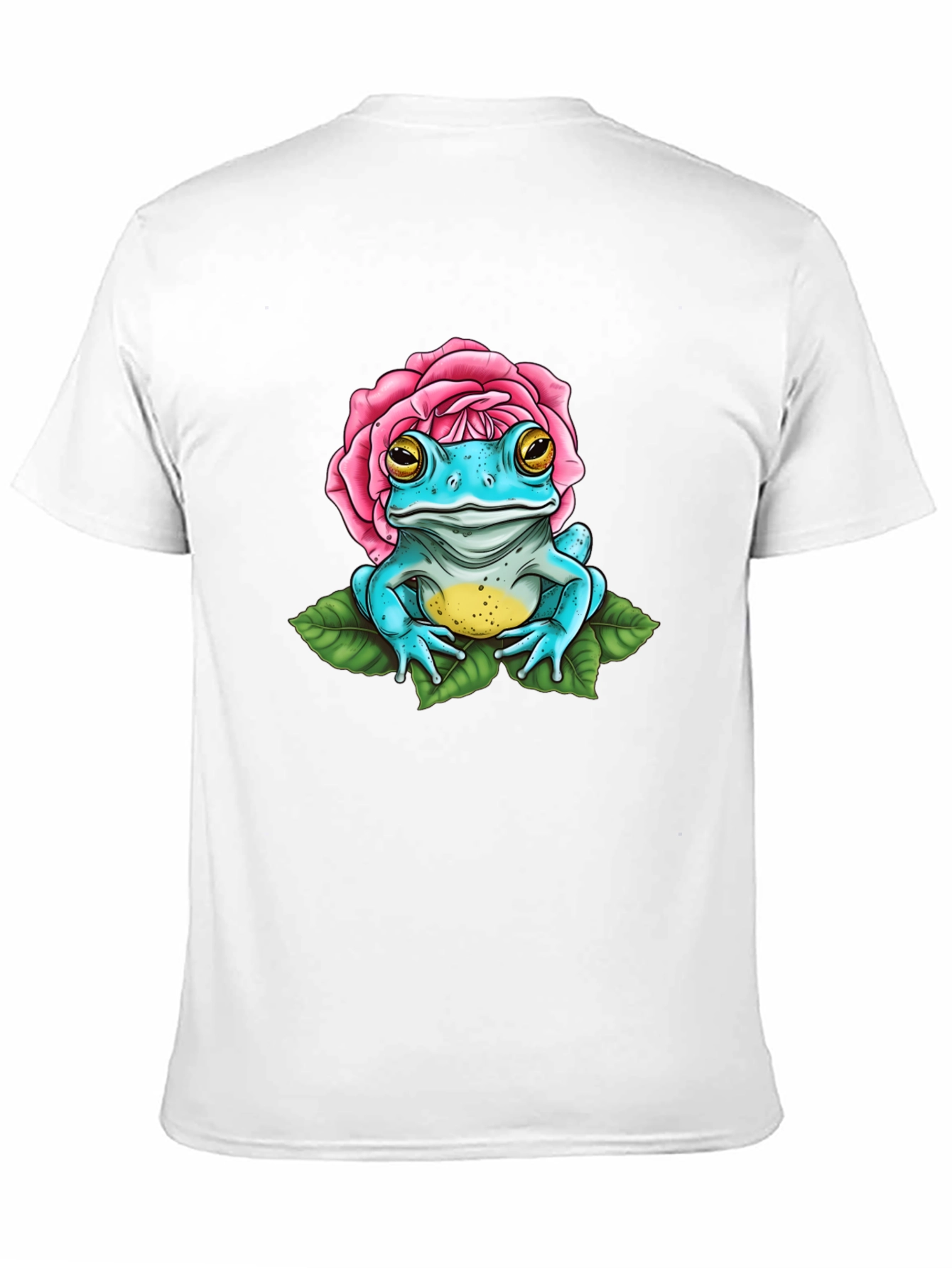 Frog in Rose T-Shirt - Quirky Graphic Tee