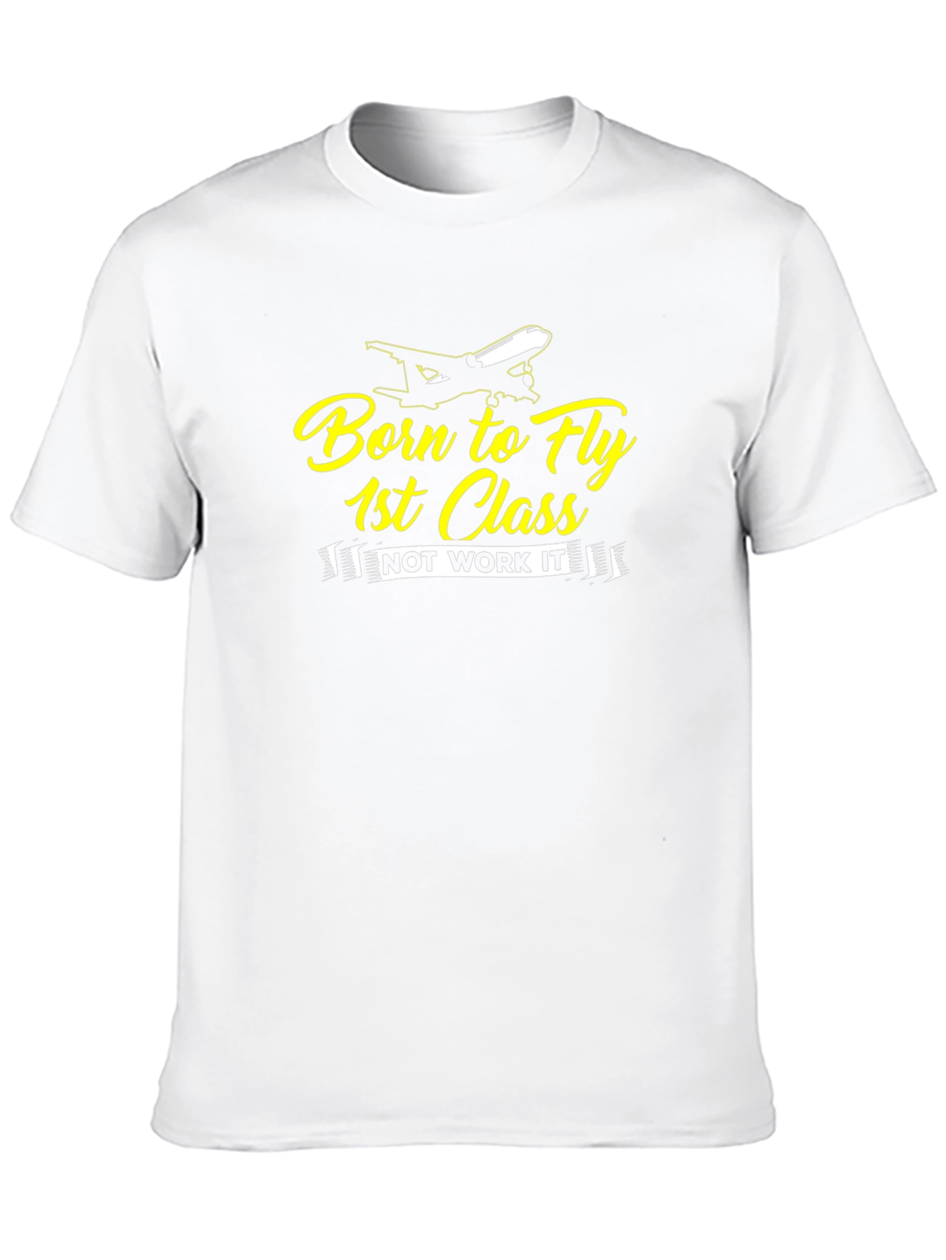 Born to Fly 1st Class Black Graphic Tee