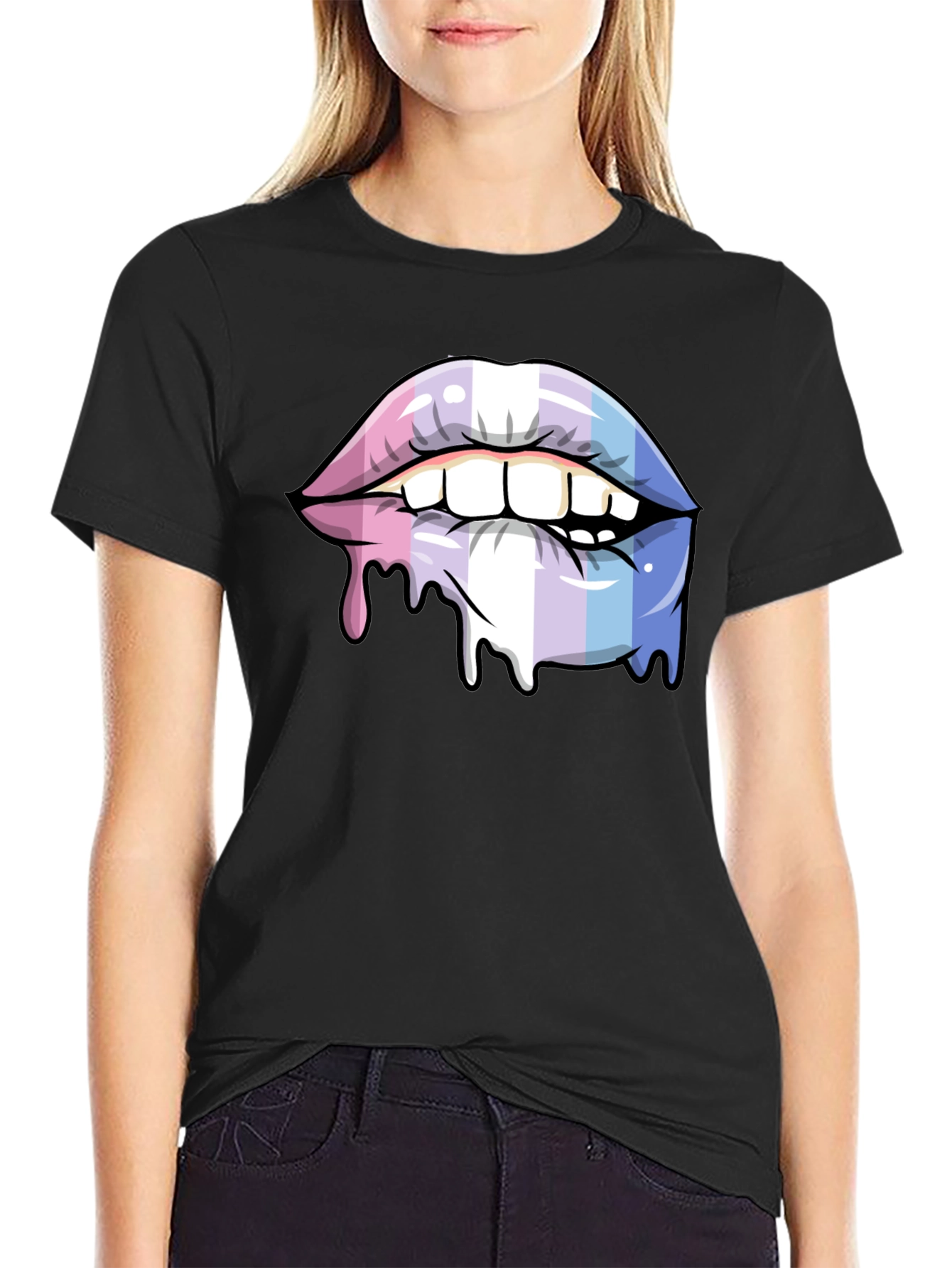 Trans Pride Lips T-Shirt - LGBTQ+ Pride Apparel