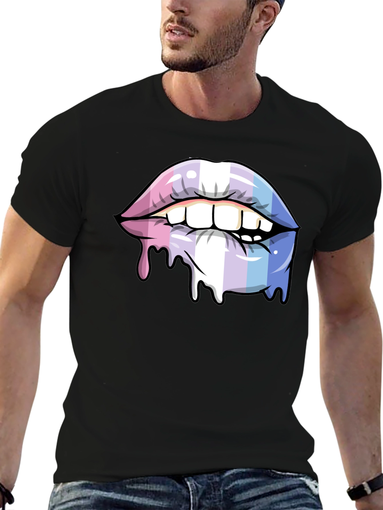 Trans Pride Lips T-Shirt - LGBTQ+ Pride Apparel