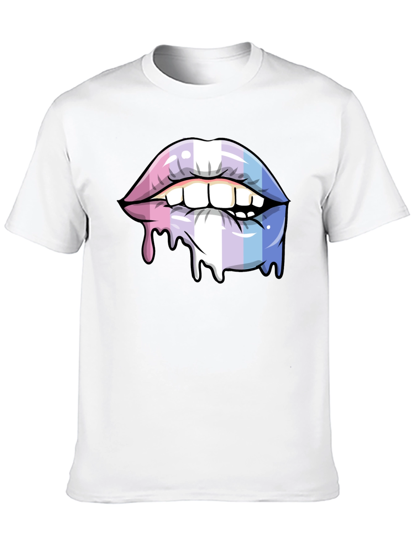 Trans Pride Lips T-Shirt - LGBTQ+ Pride Apparel
