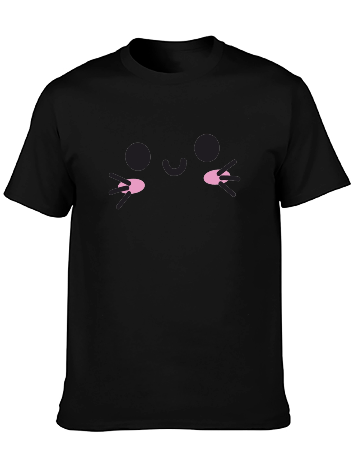Kawaii Face Black Tee
