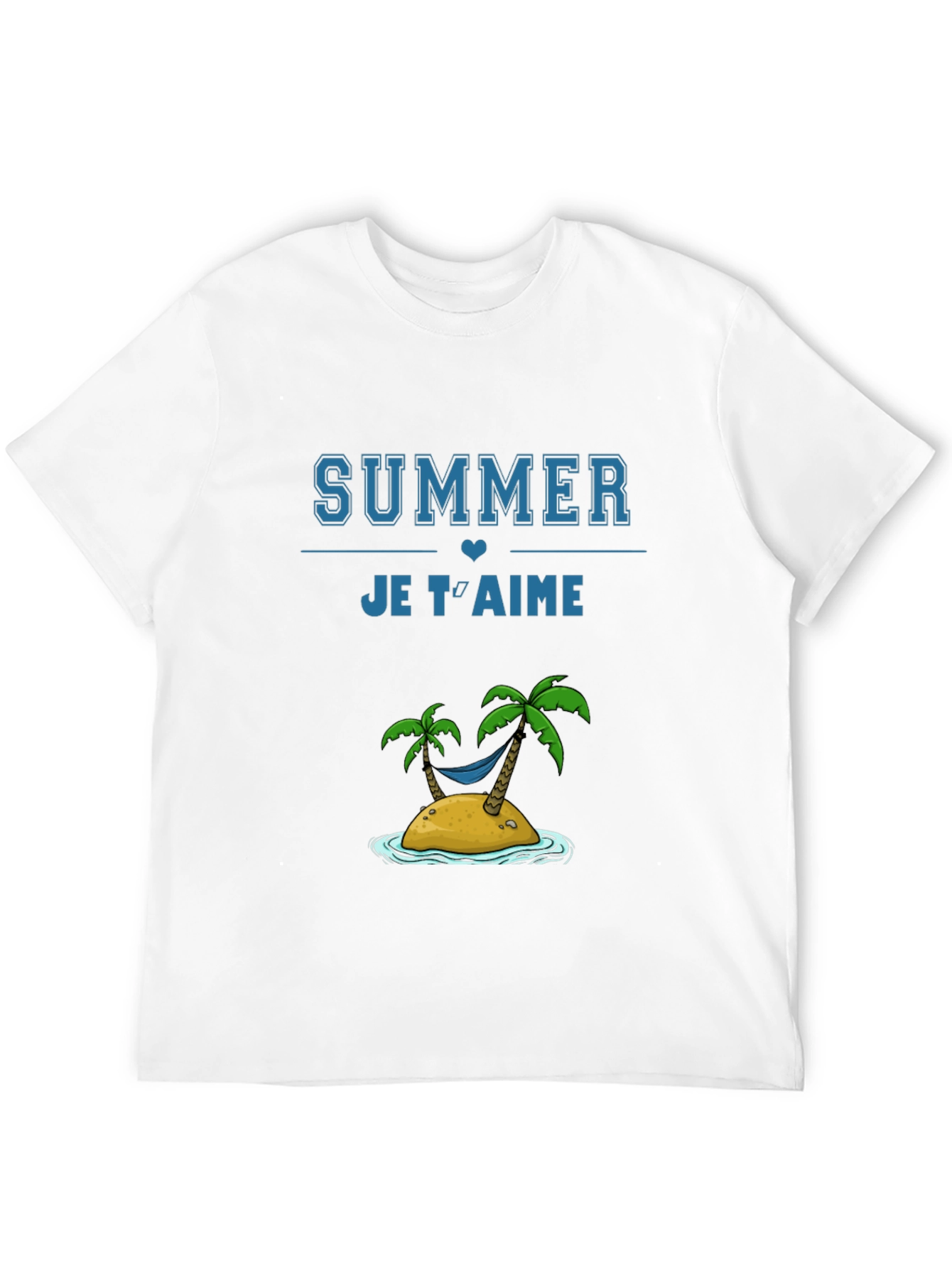 Summer Je Taime Graphic Tee - Black Cotton T-Shirt