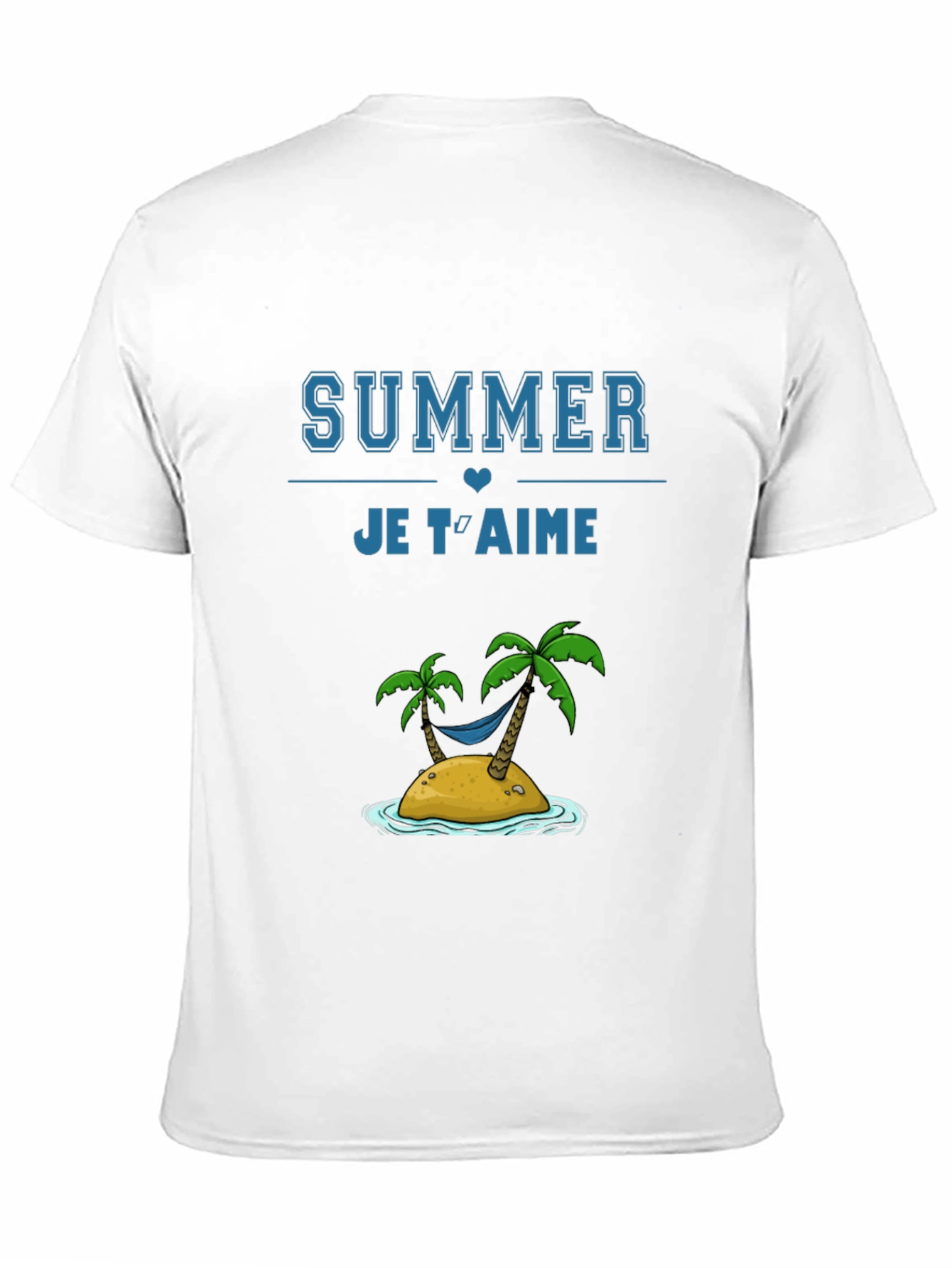 Summer Je Taime Graphic Tee - Black Cotton T-Shirt