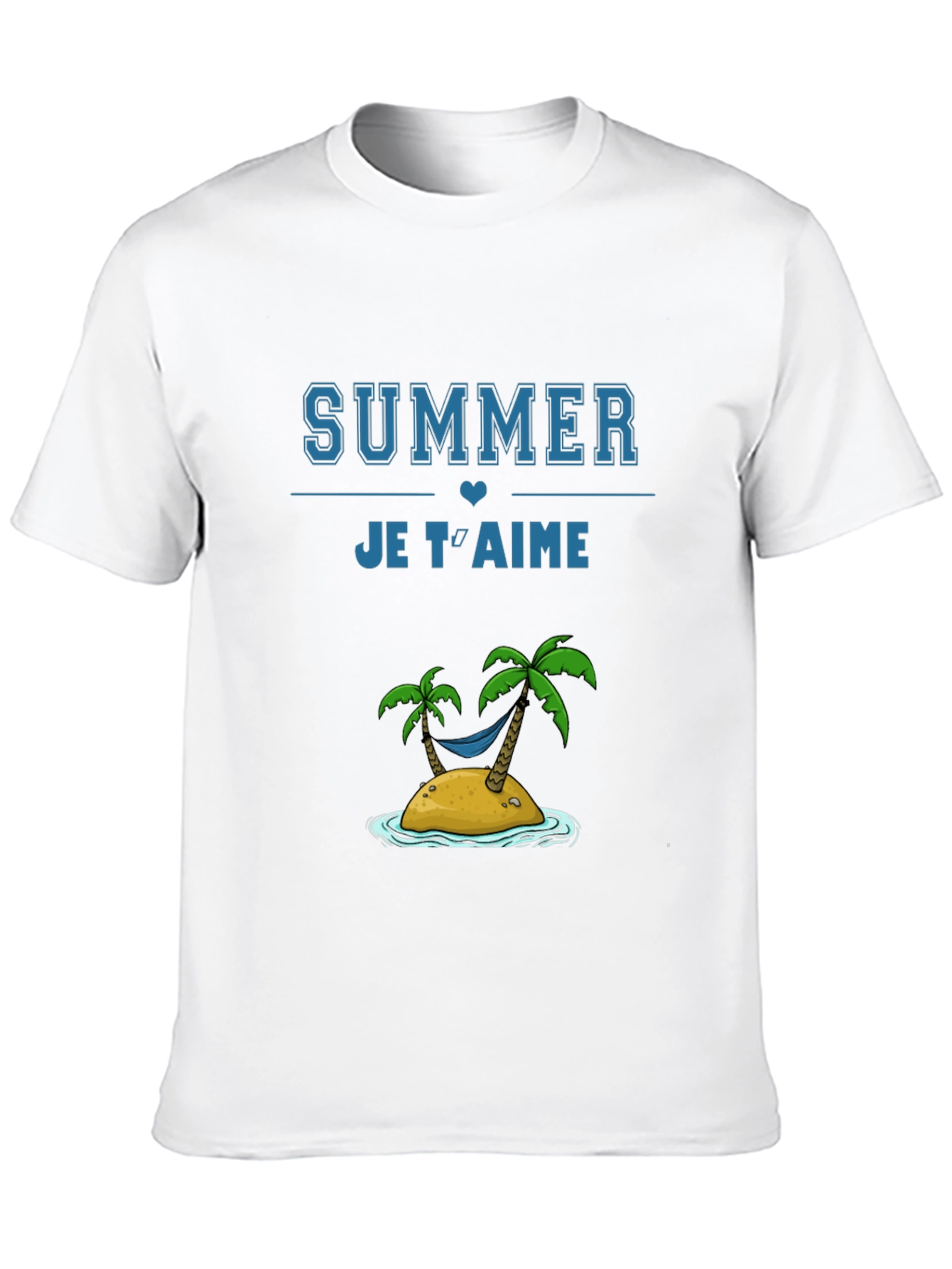Summer Je Taime Graphic Tee - Black Cotton T-Shirt