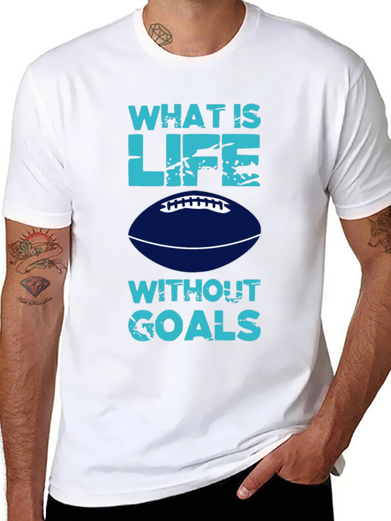 What is Life Without Goals? Football T-Shirt